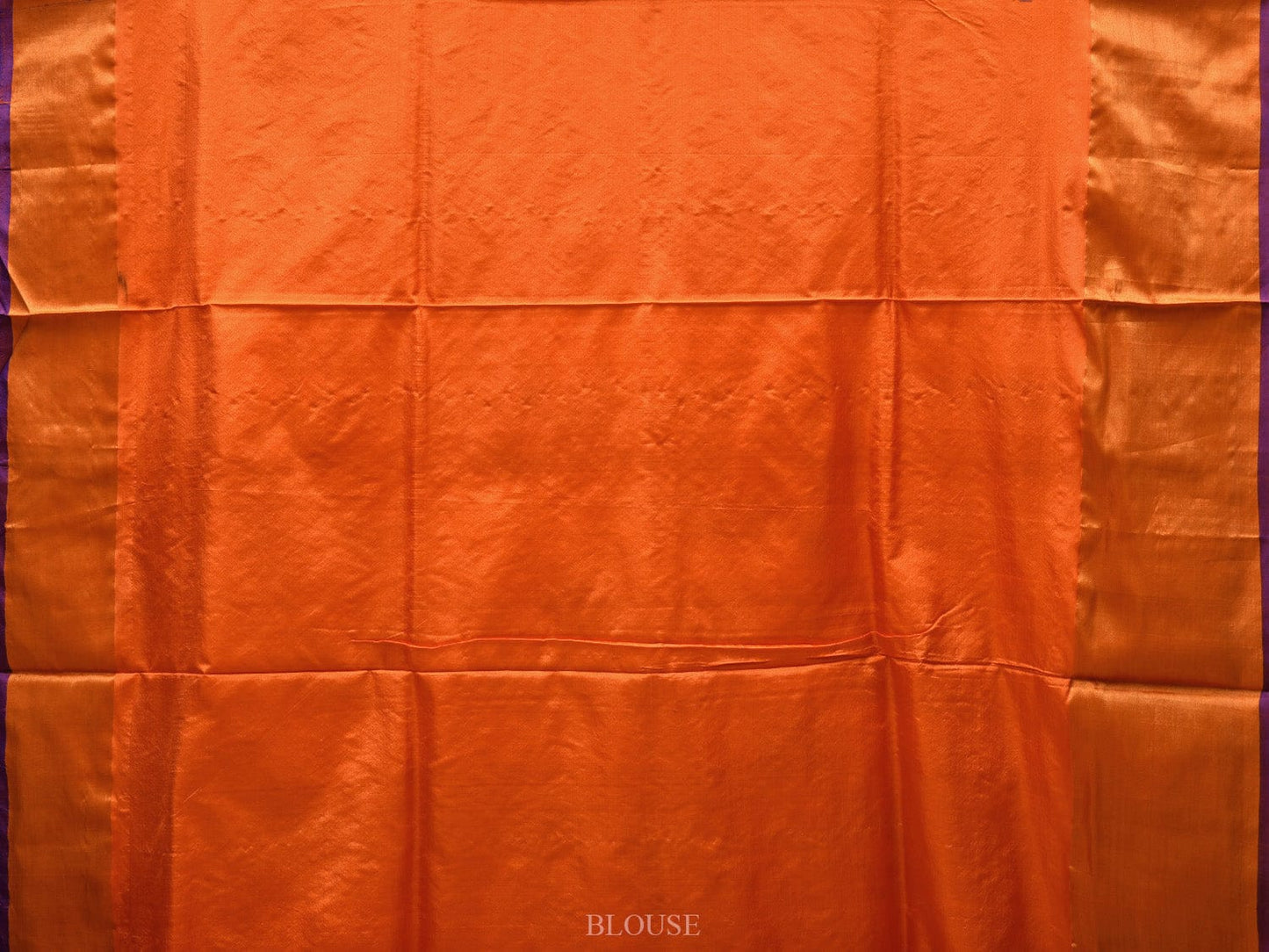 Orange Uppada Silk Handloom Saree with All Over Flowers and Peacocks Jamdani Design u1865