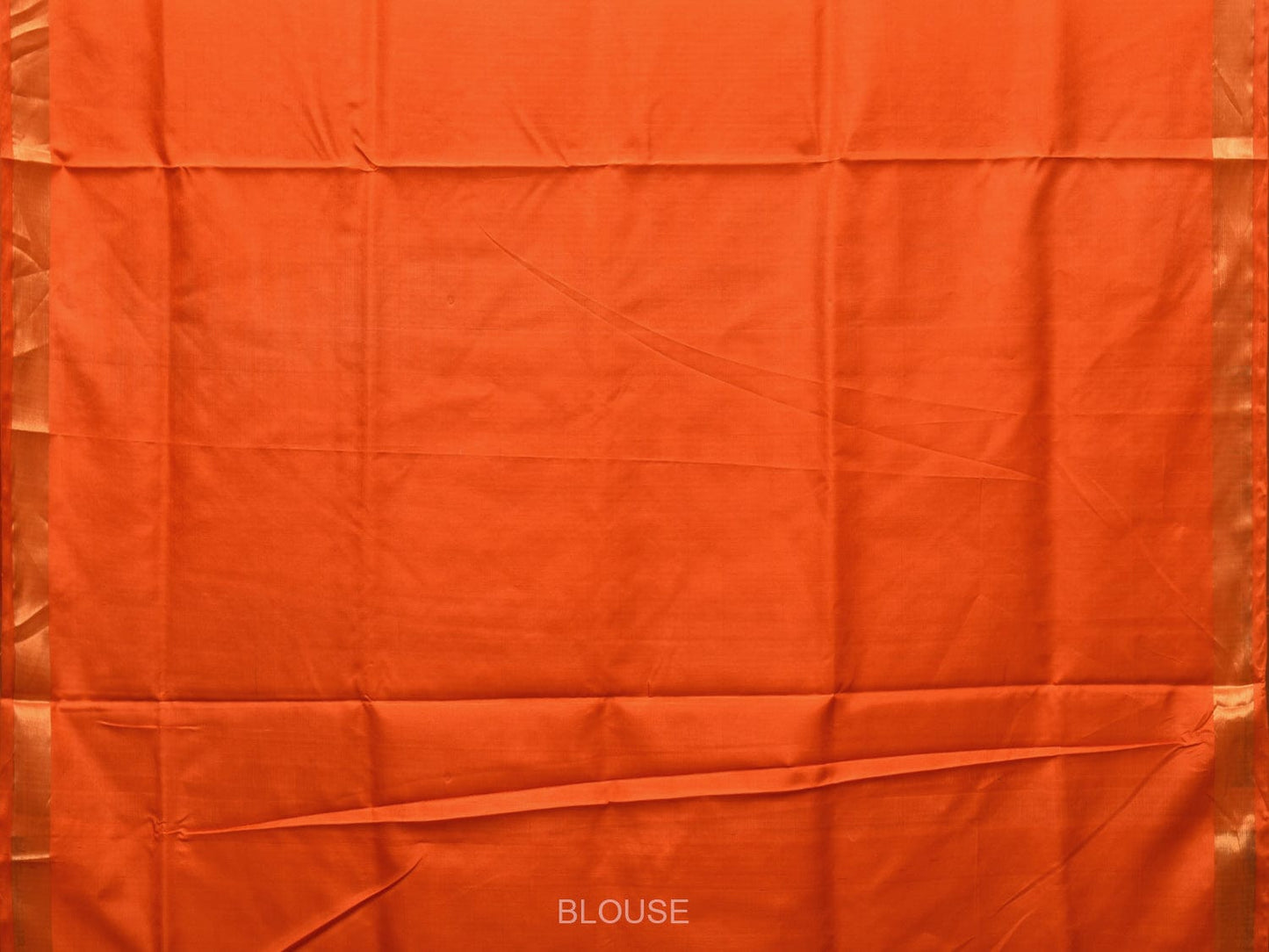 Orange Uppada Silk Handloom Saree with Birds and Floral Pallu Design u2136