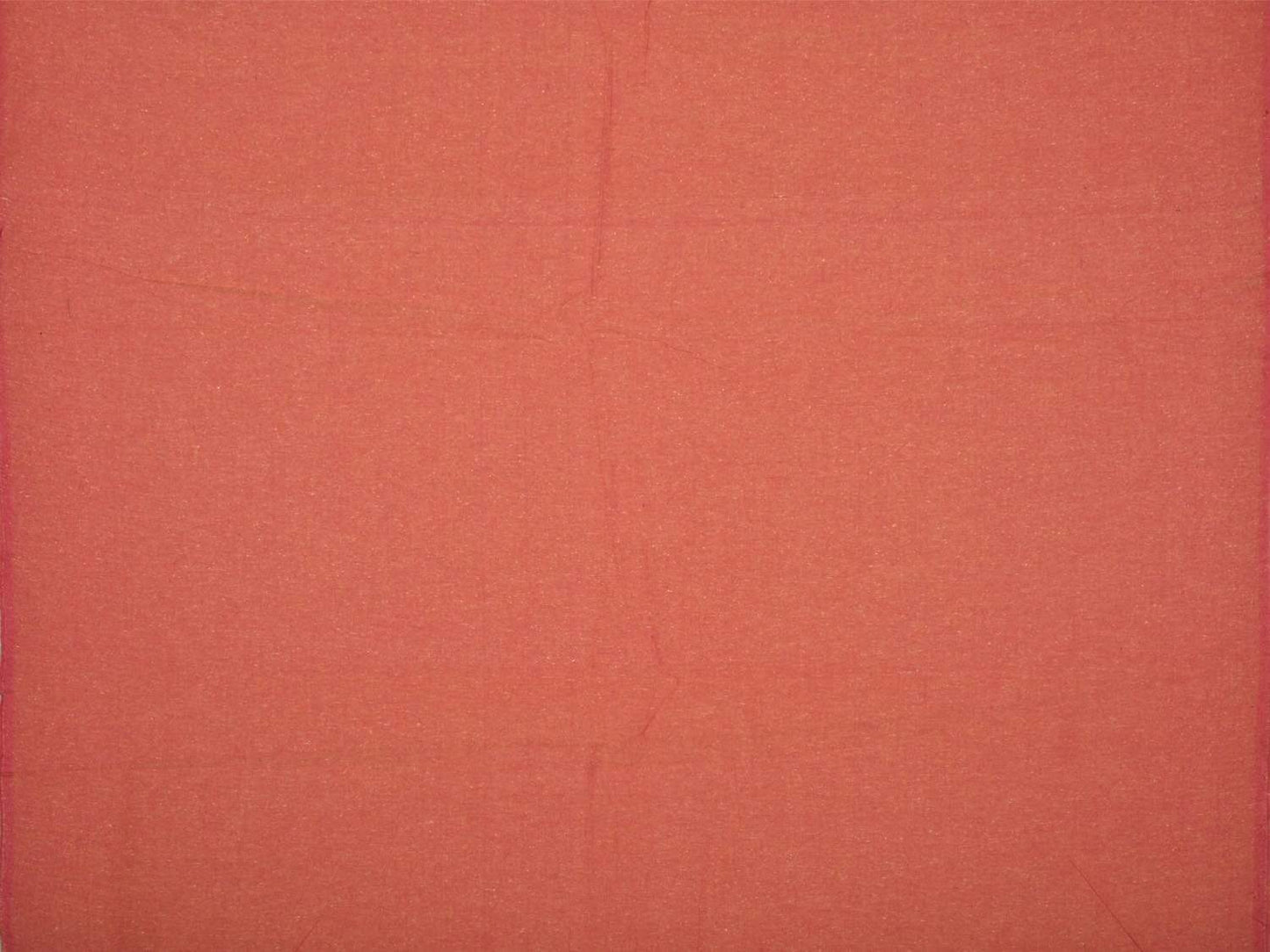 Peach Cotton Handloom Fabric Material with Plain Design f0152