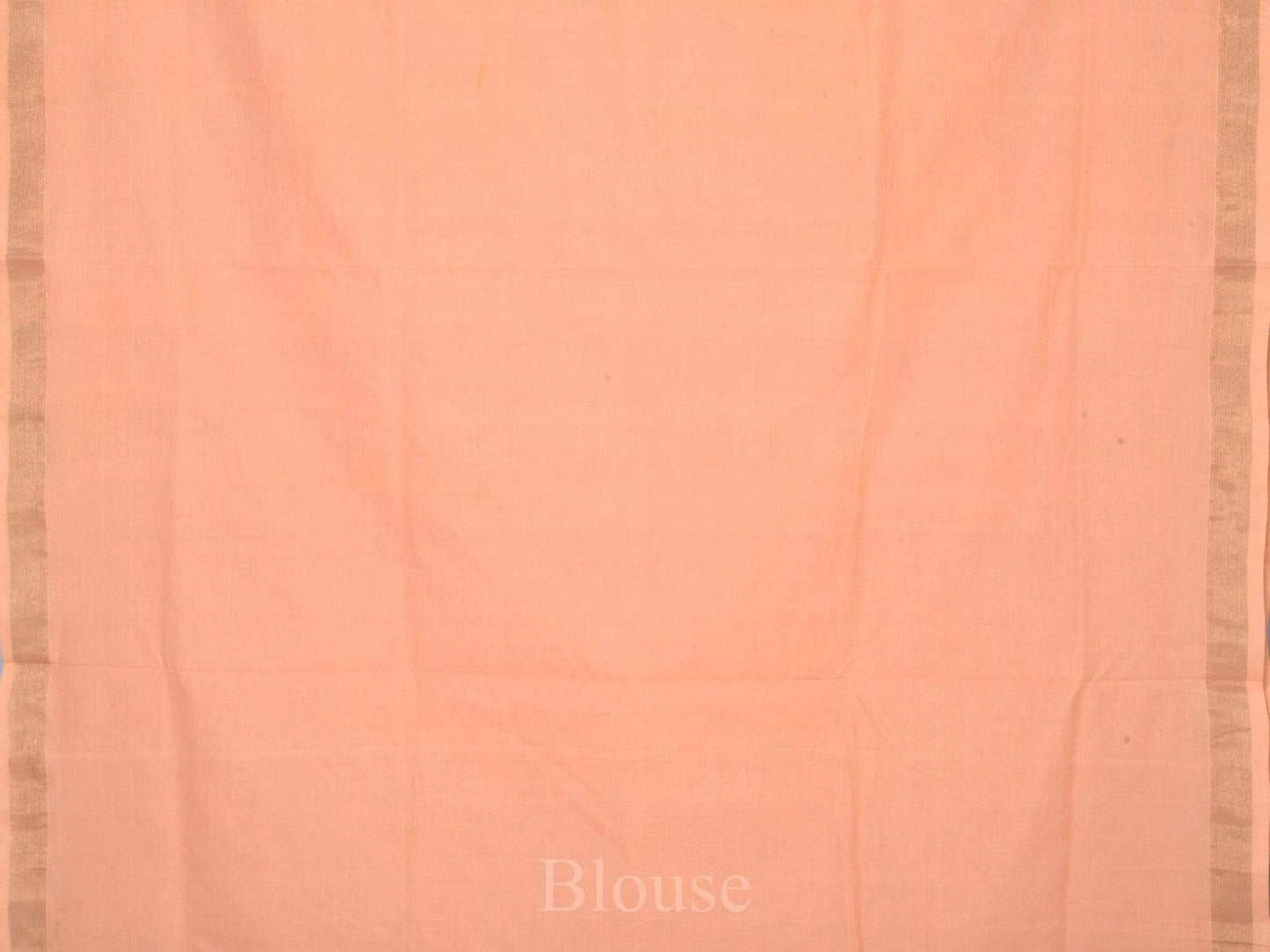 Peach Uppada Cotton Handloom Saree with Pallu Design U1410