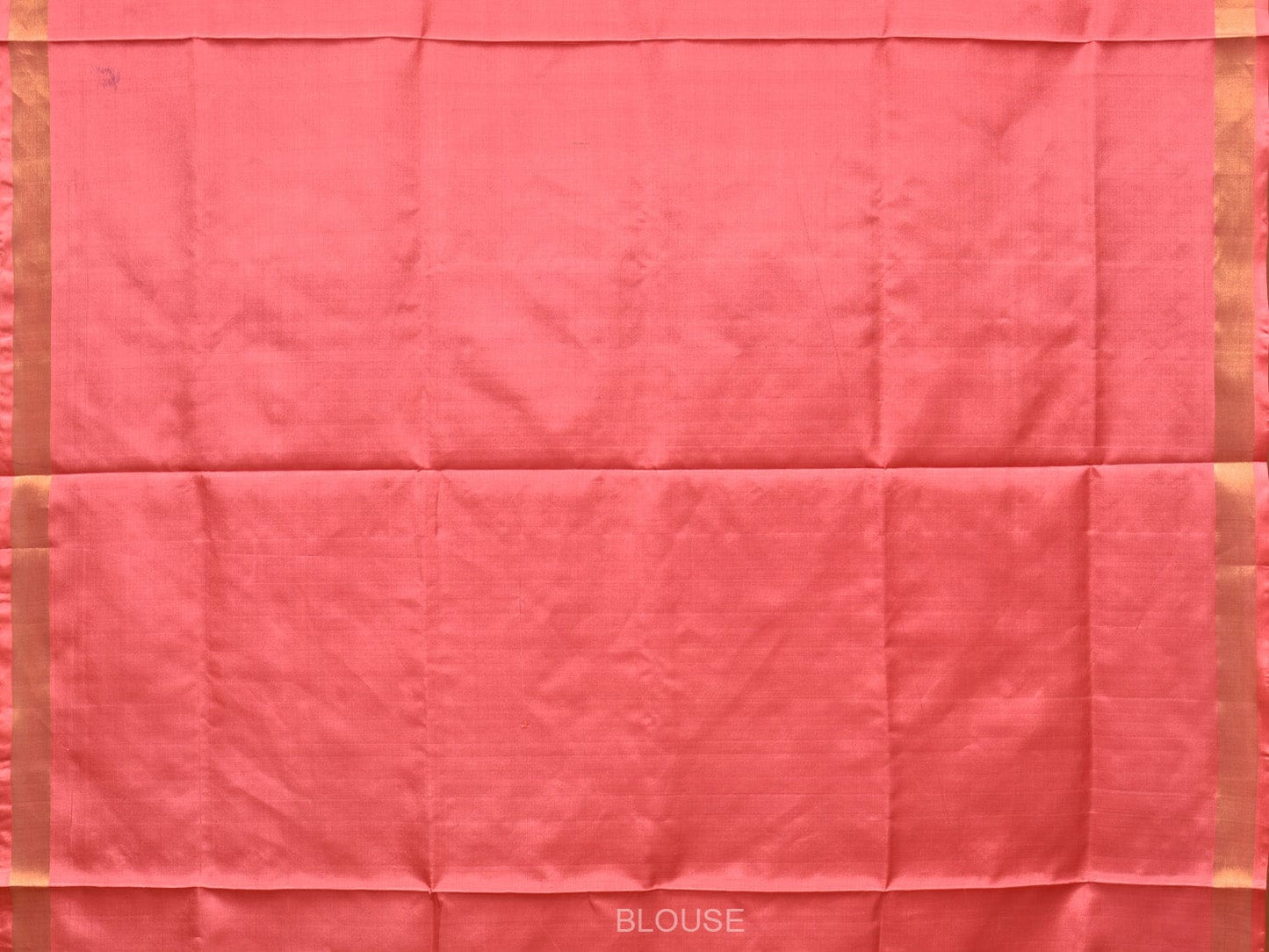 Peach Uppada Silk Handloom Saree with Hamsa and Lotus Pallu Design u2092