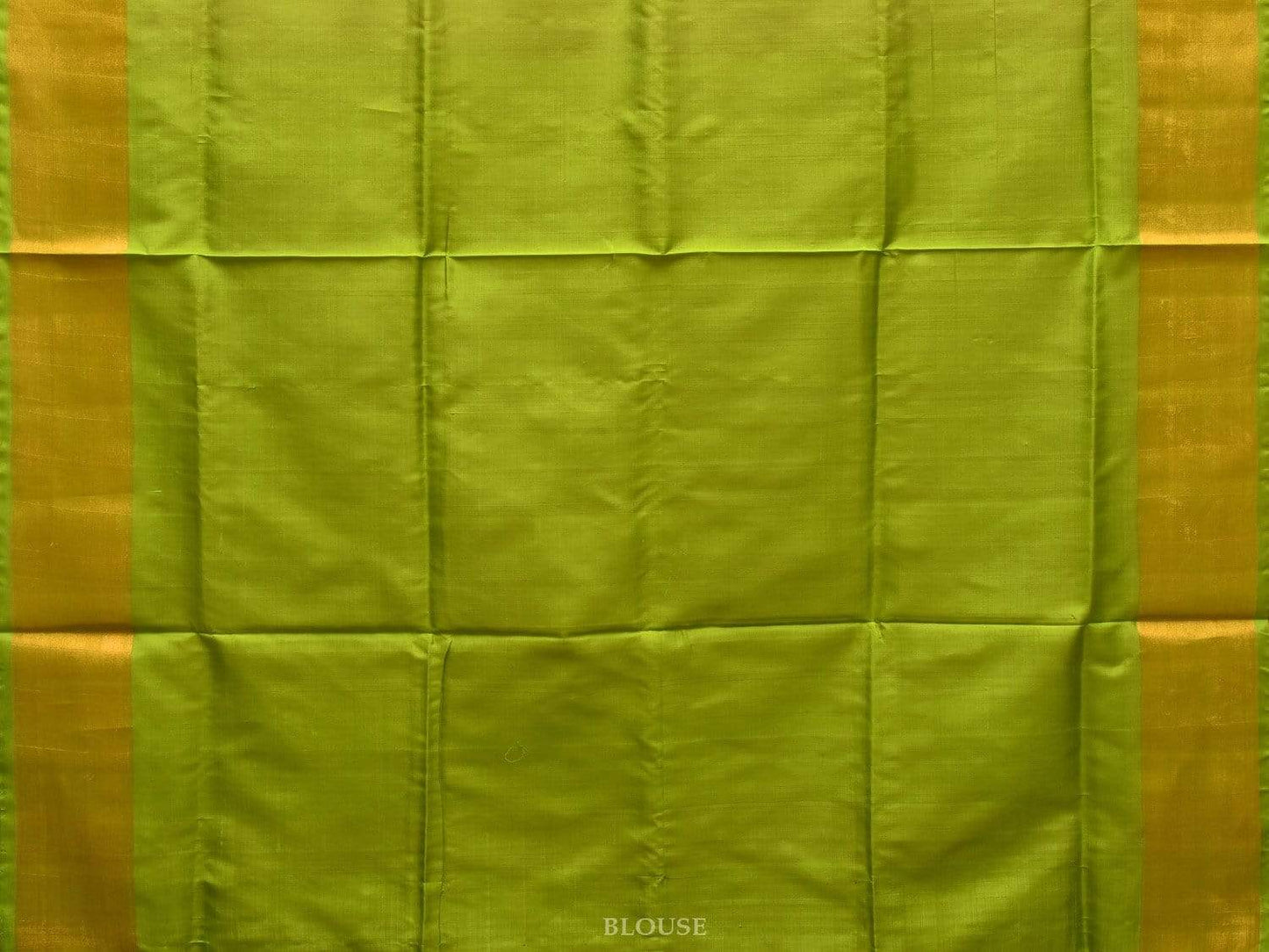 Pink and Green Uppada Silk Handloom Plain Saree with Contrast Pallu Design u1755