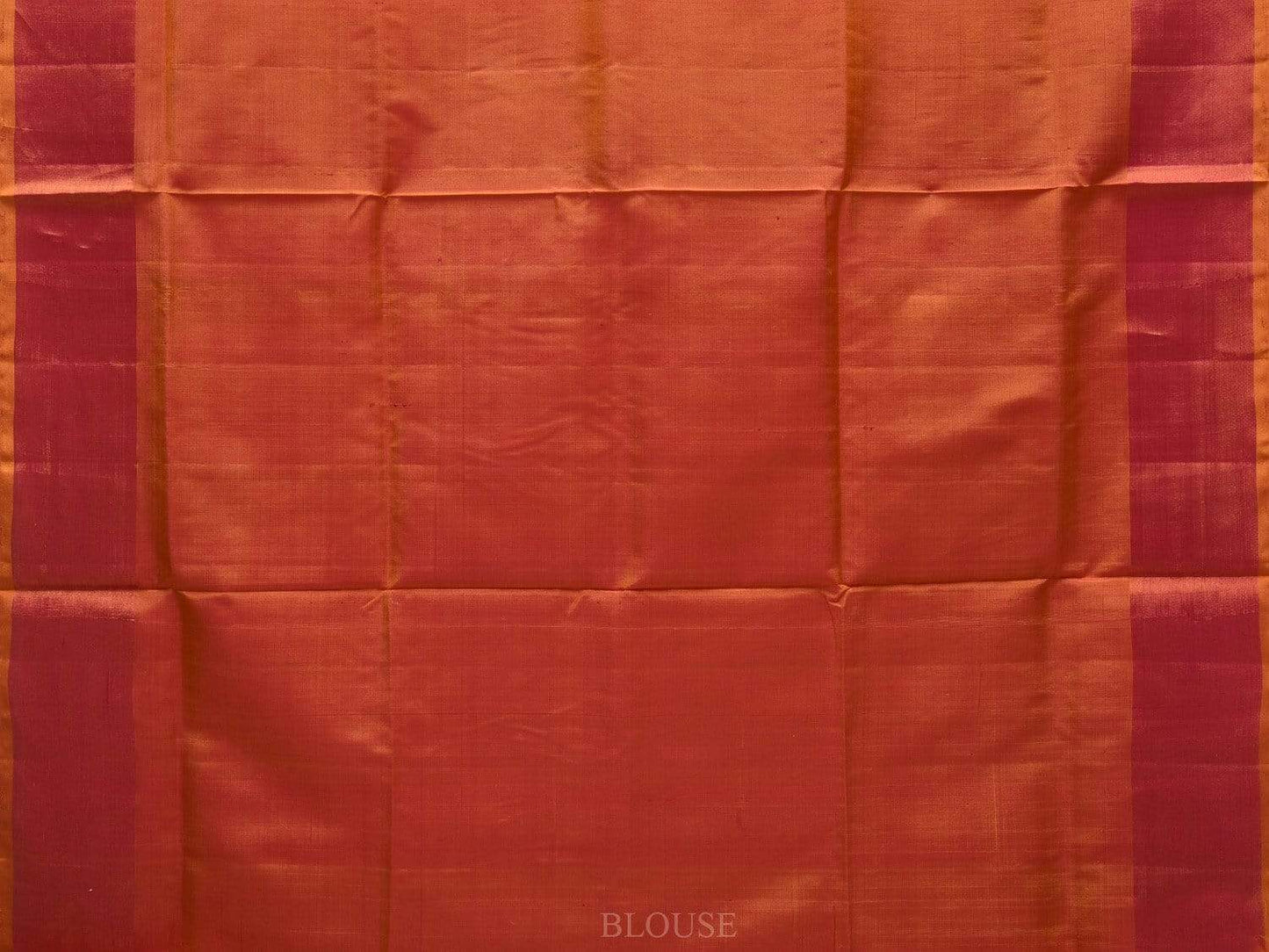 Pink and Mustard Uppada Silk Handloom Plain Saree with Contrast Pallu Design u1797