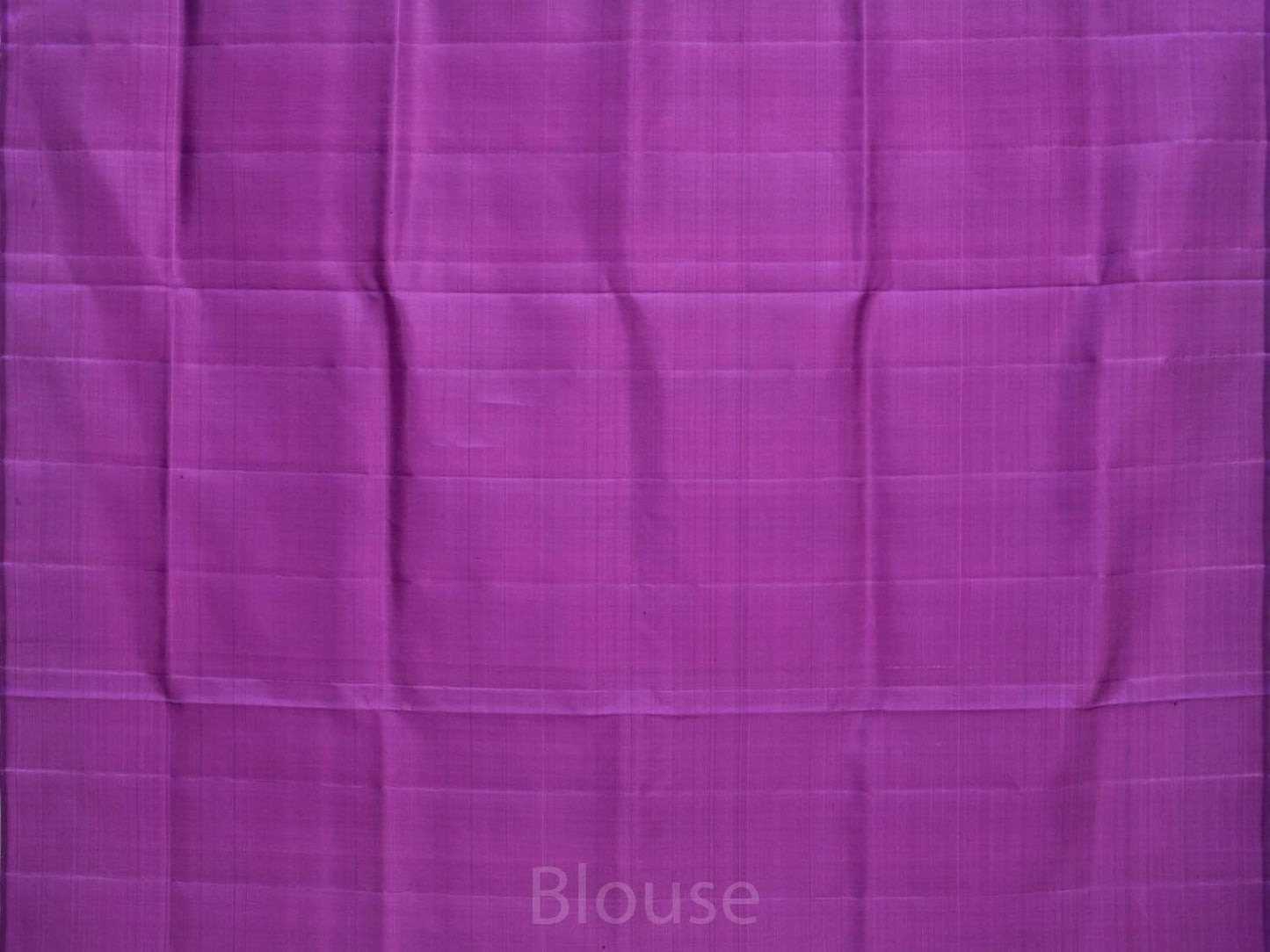 Pink and Purple Silk Handloom Saree with One Side Border and Pallu Design o0267