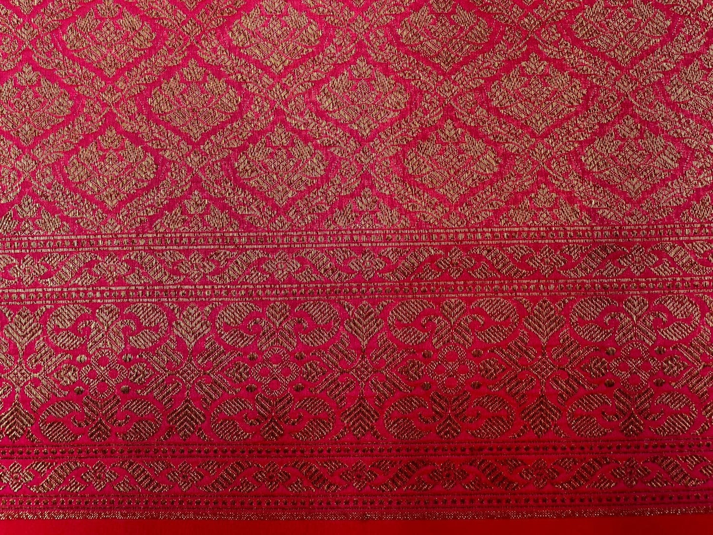 Pink Antique Zari Banaras Katan Intricate Allover Brocade Saree with Border and Pallu Design b0311ds