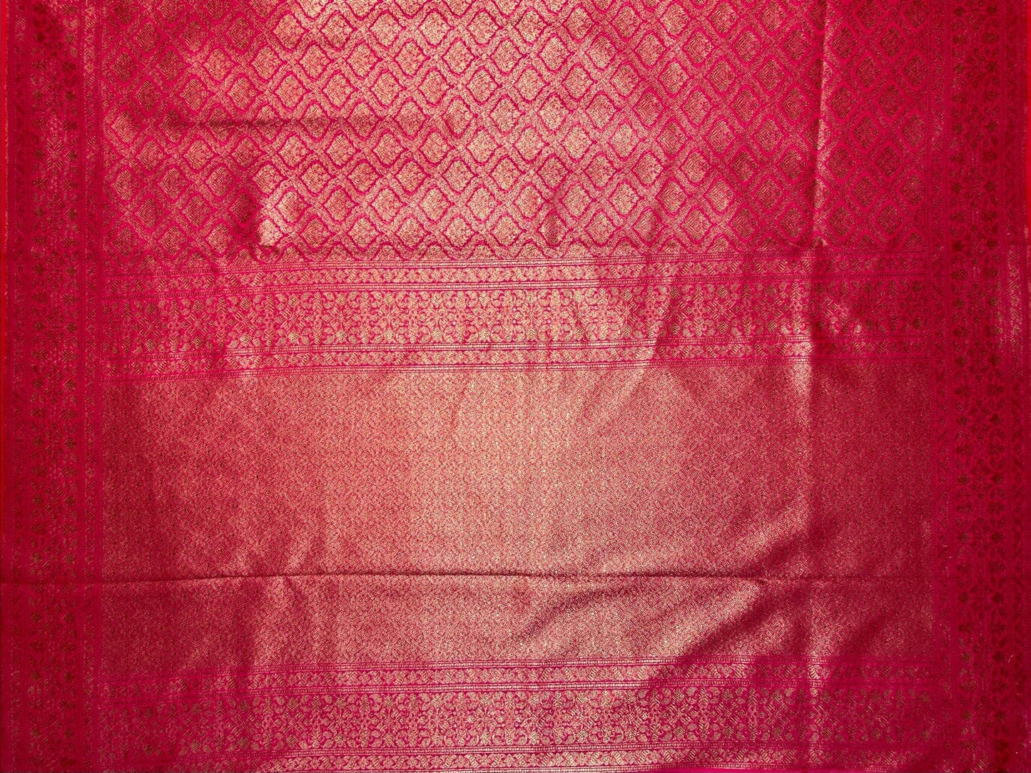 Pink Antique Zari Banaras Katan Intricate Allover Brocade Saree with Border and Pallu Design b0311ds