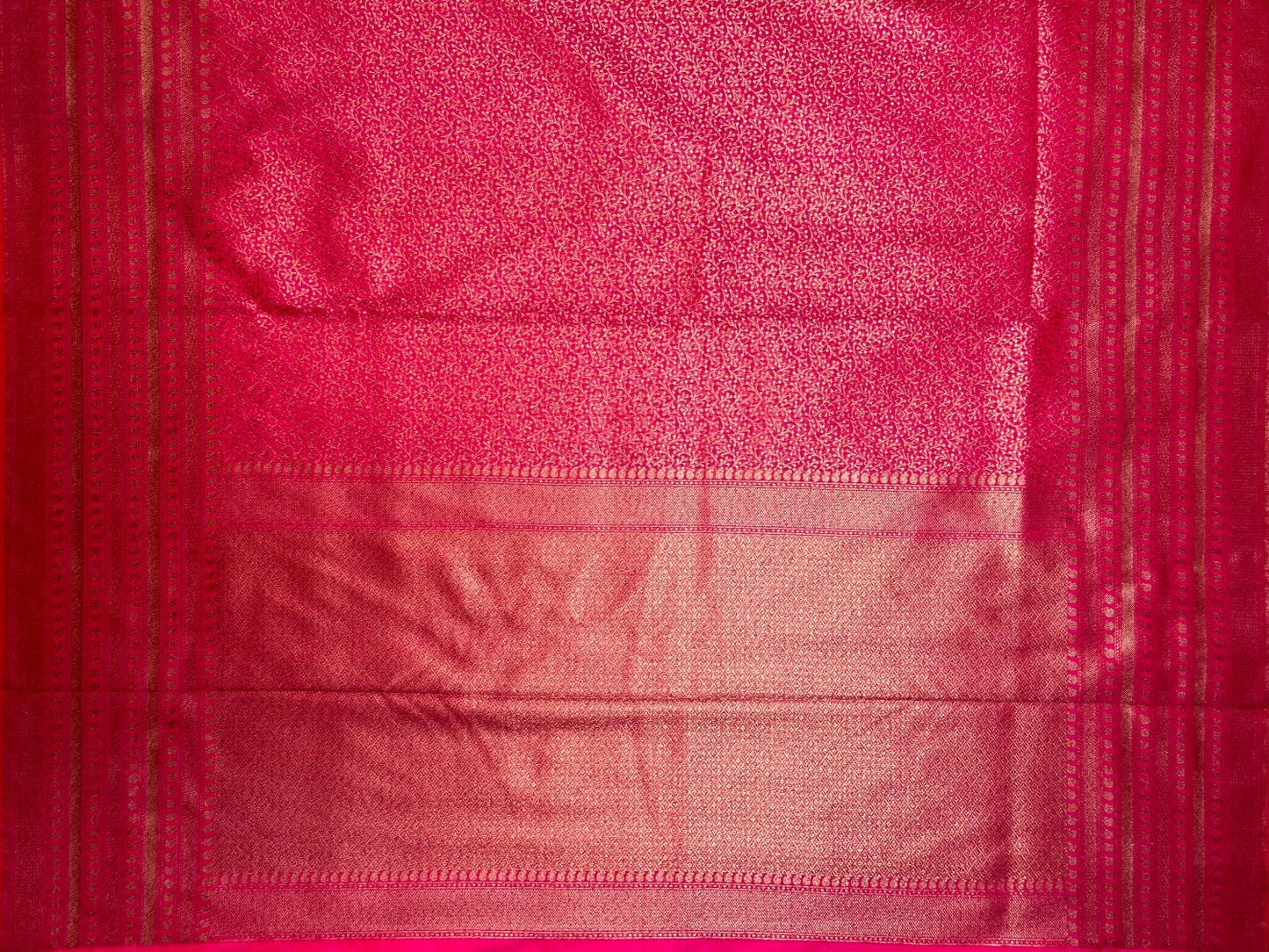 Pink Antique Zari Banaras Katan Intricate Allover Brocade Saree with Border and Pallu Design b0322ds
