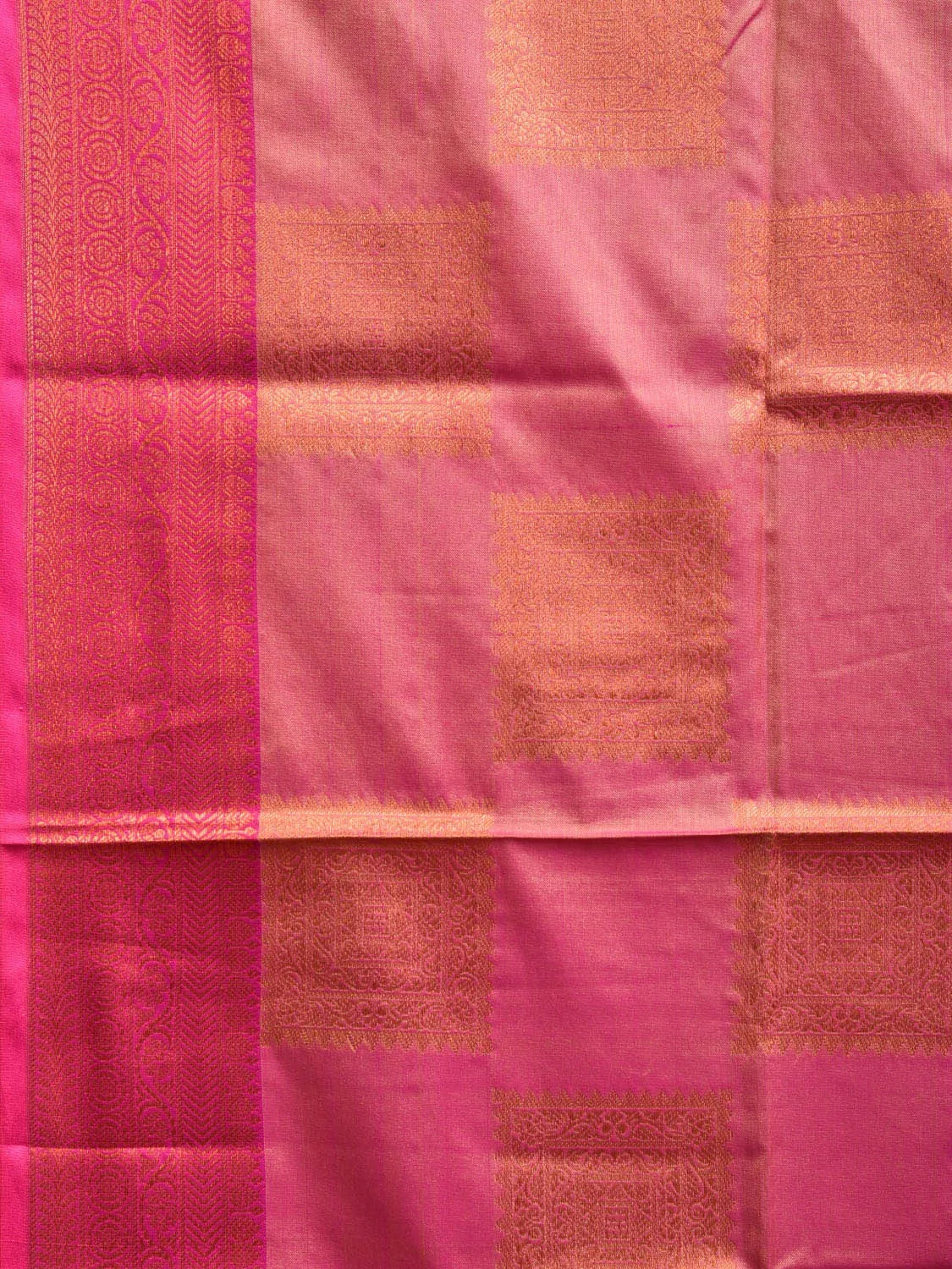 Pink Banaras Katan Silk Saree with Border and Body Butta Design b0048ds