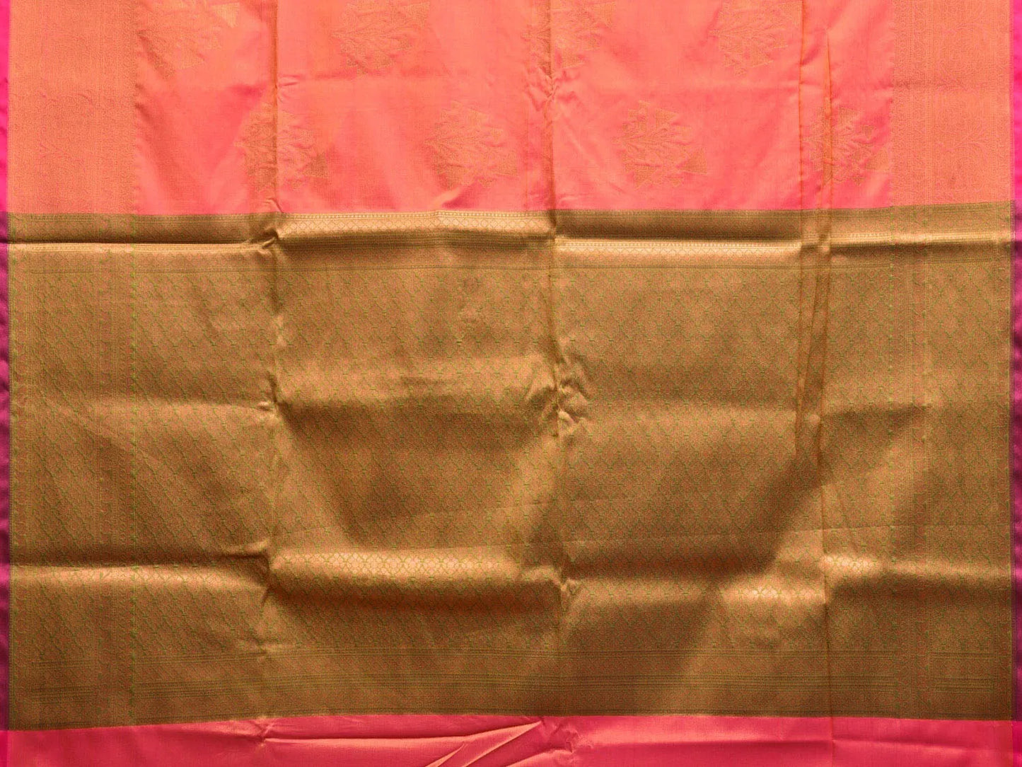 Pink Banaras Katan Silk Saree with Border and Body Butta Design b0052ds