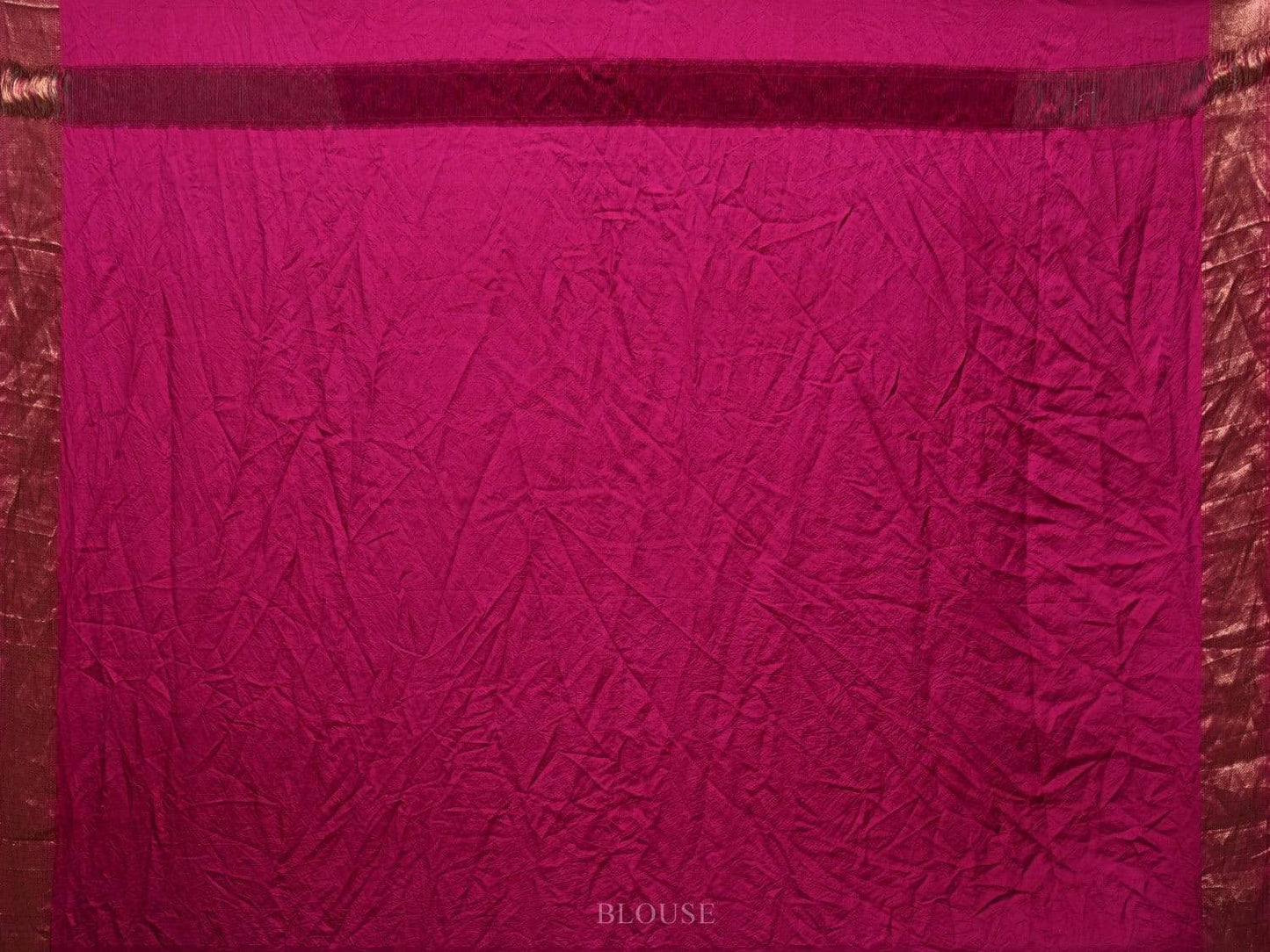 Pink Bandhani Uppada Silk Handloom Saree with Diagonal and Corner Mango Design bn0266