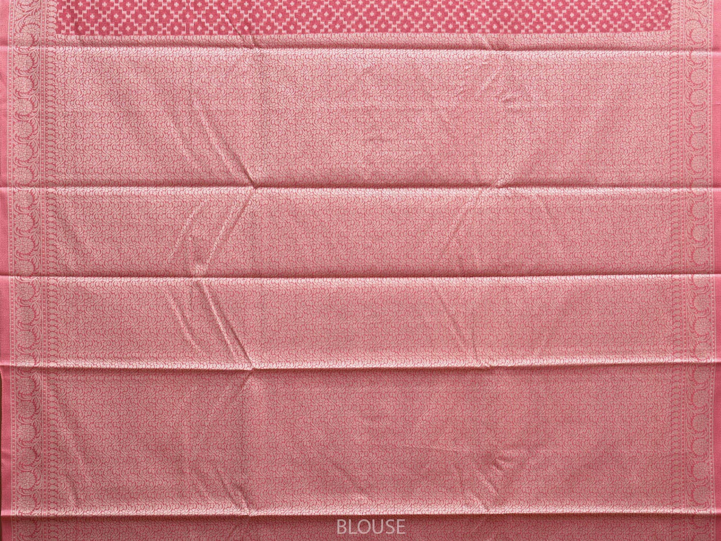 Pink Dhakai Jamdani Cotton Viscose Saree with Grill and Mango Pallu Design dj0070