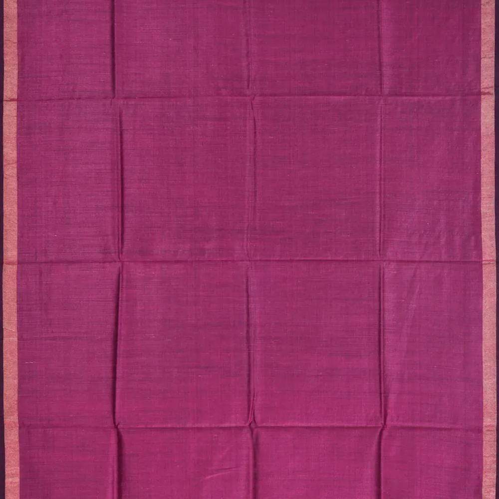 Pink Tussar Handloom Dupatta with Zari Border ds1755