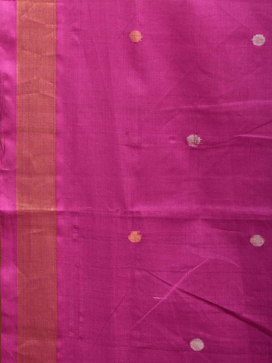 Pink Uppada Cotton Handloom Saree with Grill Pallu Design u2229