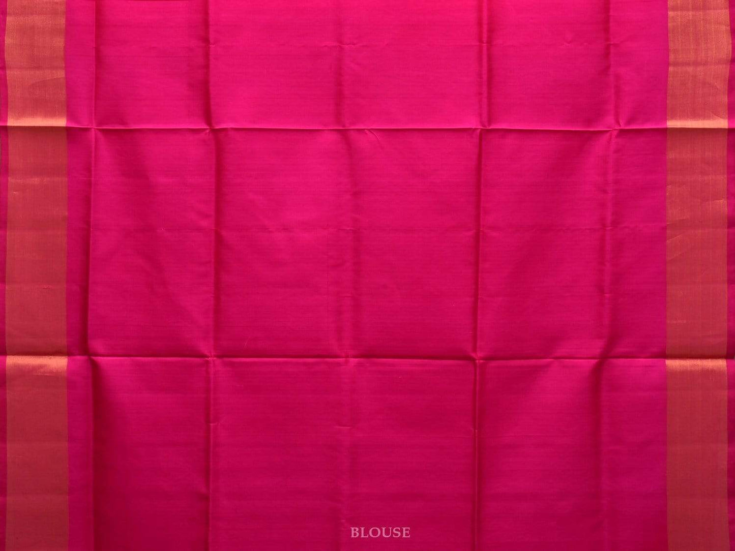 Pink Uppada Silk Handloom Plain Saree with Body Buta Design u1760