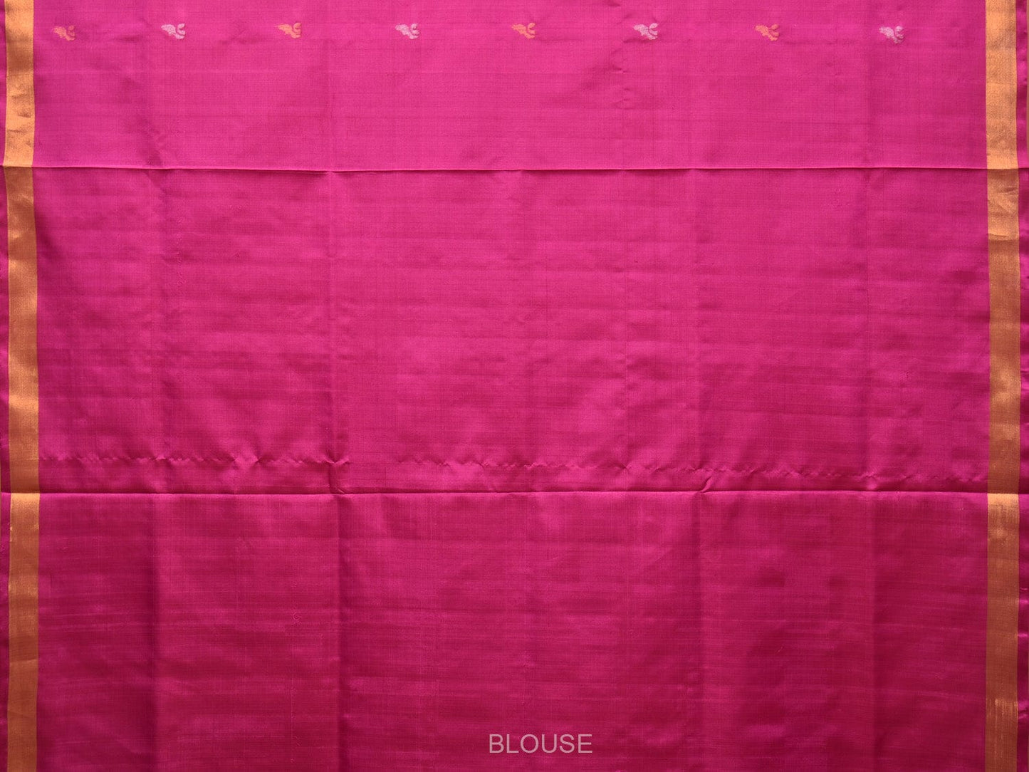 Pink Uppada Silk Handloom Saree with Floral and Birds Pallu Design u2089