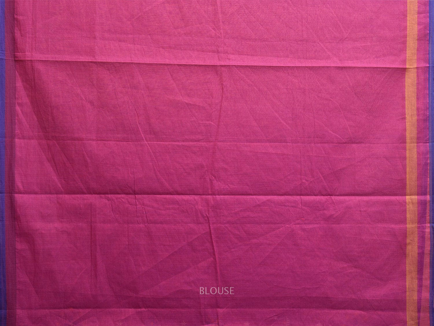 Purple and Orange Venkatagiri Cotton Handloom Saree with Kasuti Work Design o0643