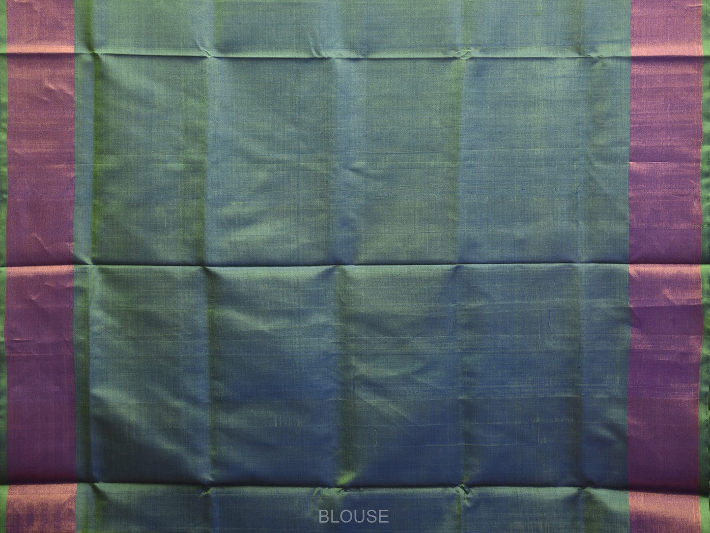 Purple and Teal Uppada Plain Silk Handloom Saree with Contrast Pallu Design u2232