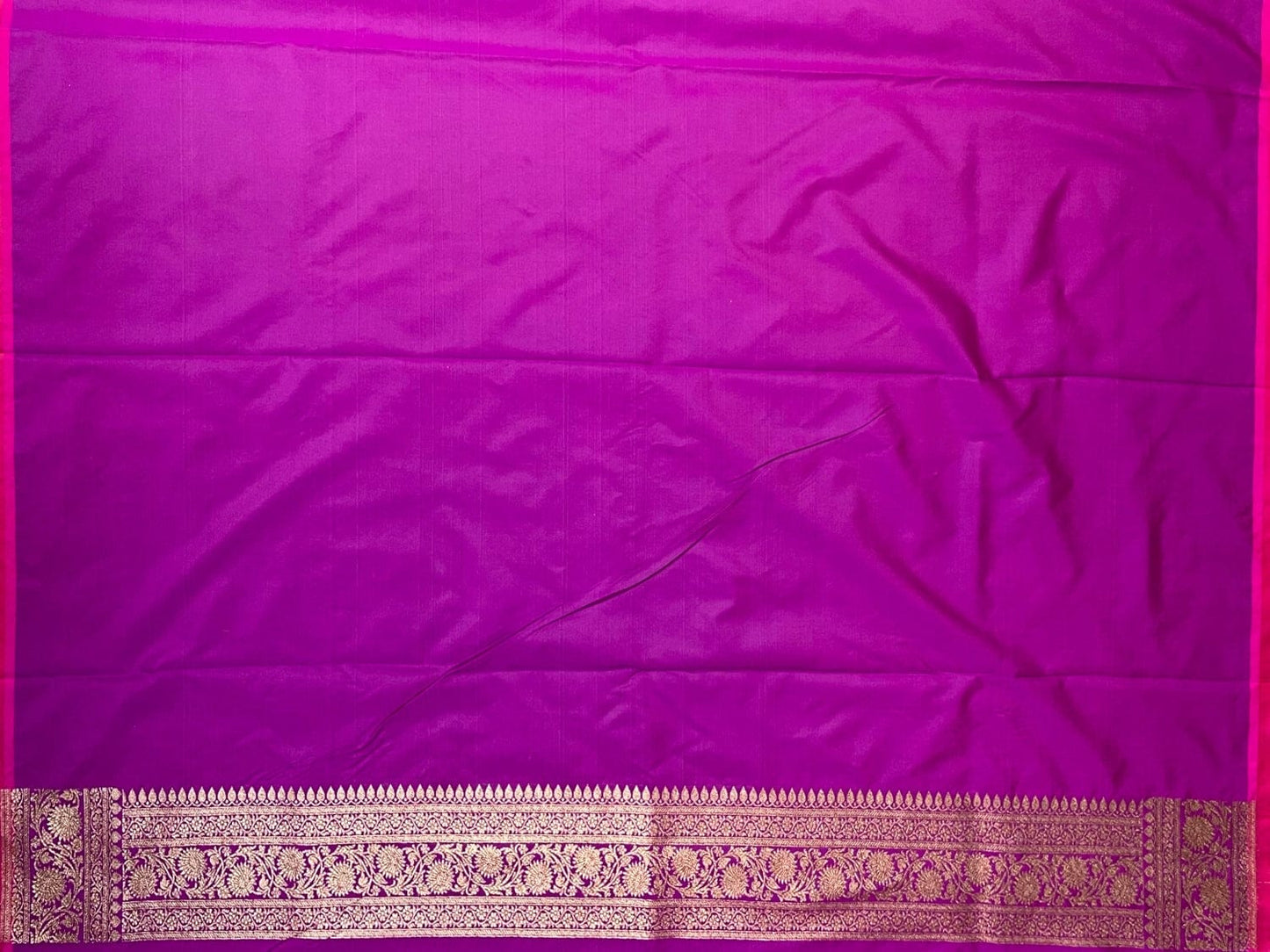 Purple Antique Zari Banaras Katan Intricate Allover Brocade Saree with Border and Pallu Design b0350ds