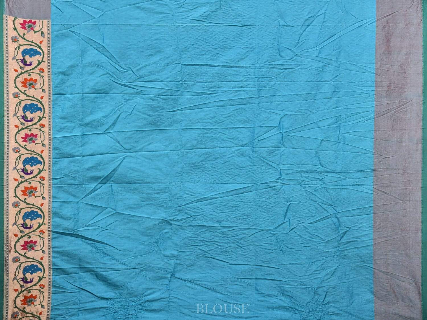 Purple Bandhani Paithani Silk Handloom Saree with Peacock Border Design bn0171