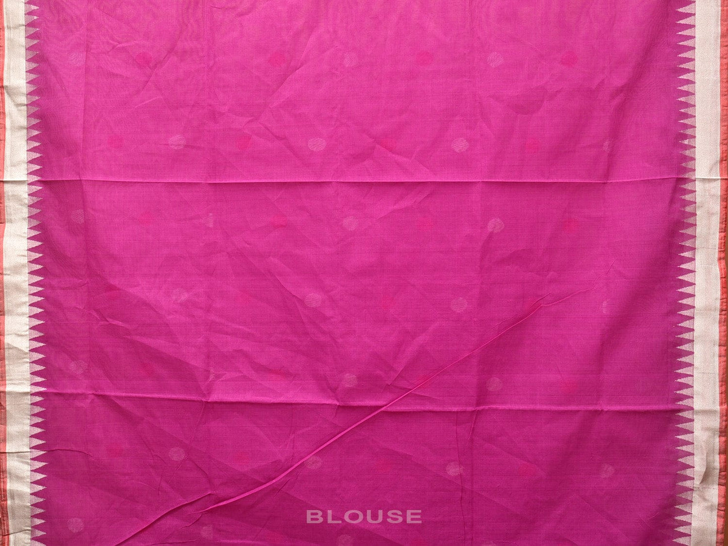 Purple Khadi Cotton Handloom Saree with Floral Pallu Design kh0622