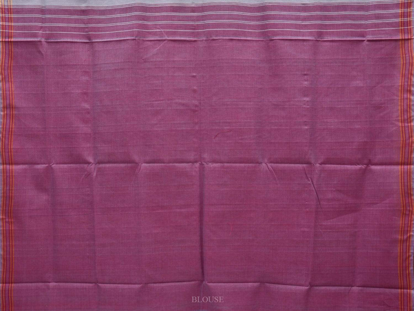 Purple Pochampally Ikat Cotton Handloom Saree with All Over Body Design i0638