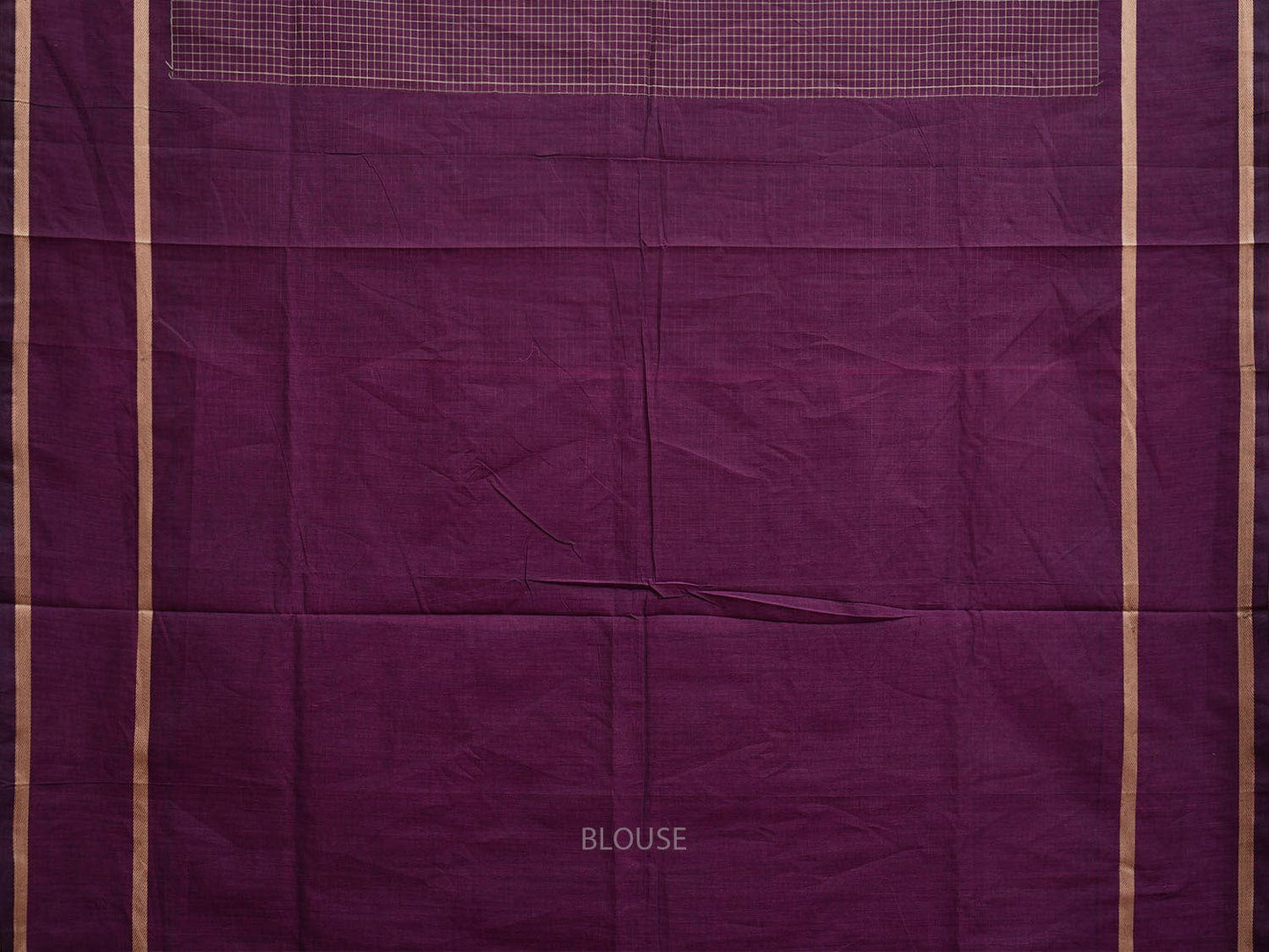 Purple Venkatagiri Cotton Saree with Checks and Strips Pallu Design v0079