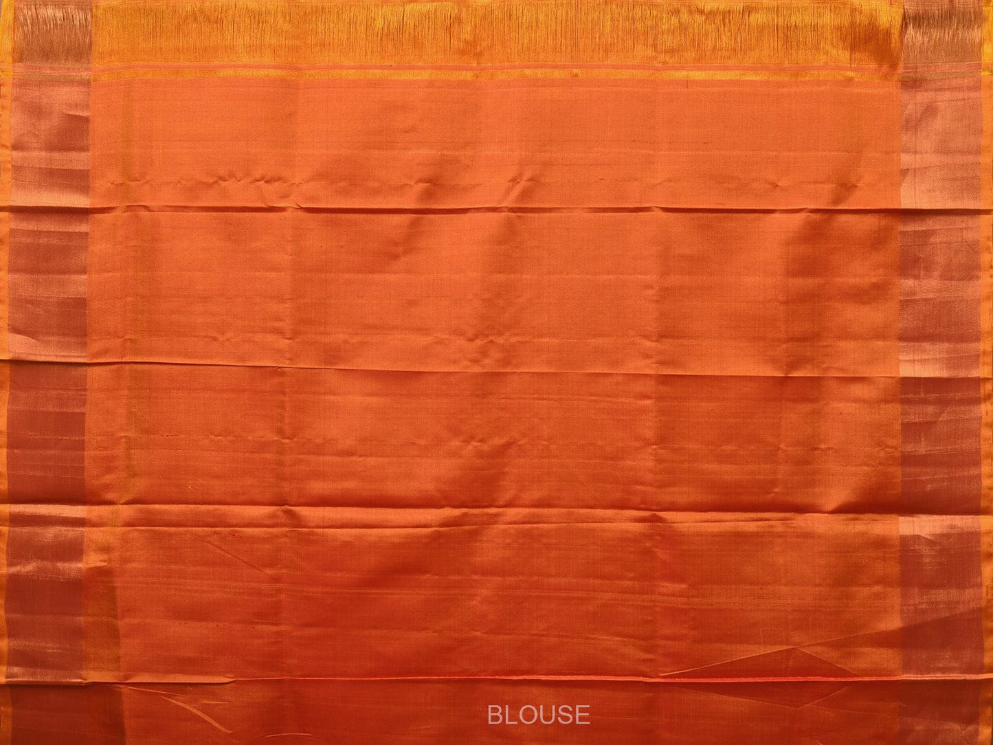 Red and Mustard Uppada Silk Handloom Saree with Body & Pallu Buta Design u2169