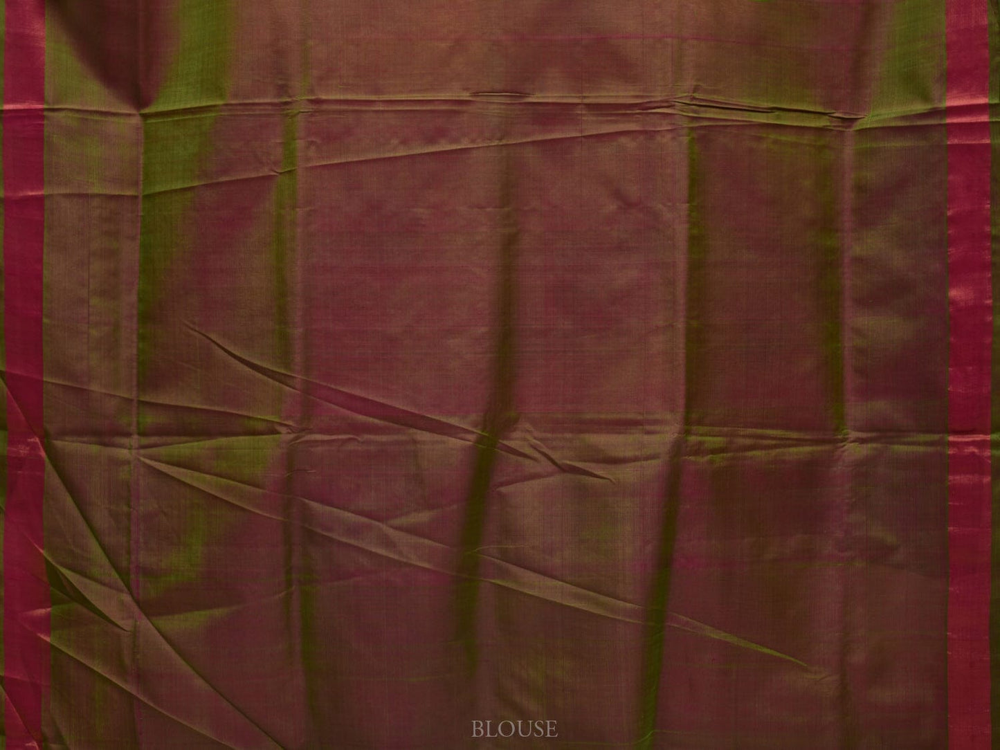 Red and Olive Uppada Silk Handloom Saree with All Over Grill Design u1906