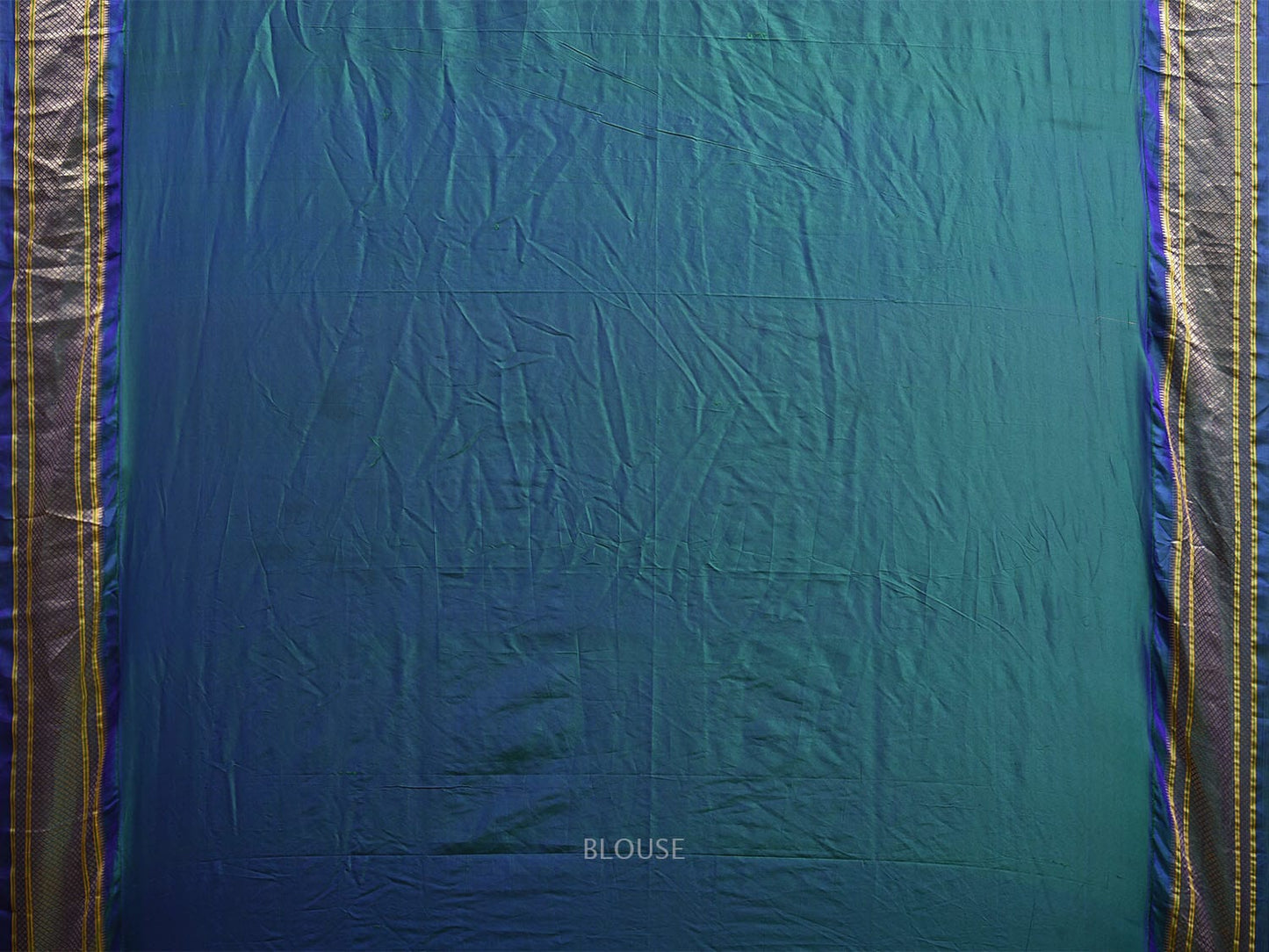 Red and Teal Bandhani Paithani Silk Saree with Flamingo and Pallu Design bn0505