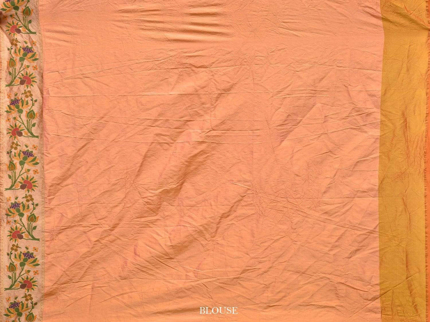 Red Bandhani Paithani Silk Handloom Saree with Checks and Lotus Border Design bn0209