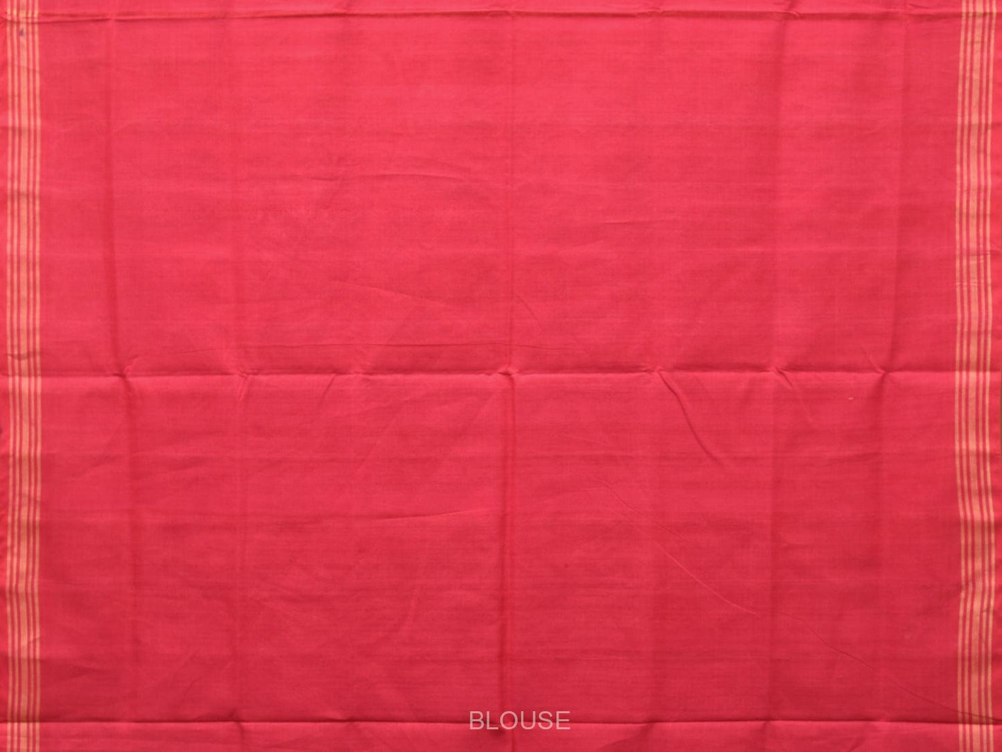Red Pochampally Ikat Cotton Handloom Saree with All Over Grill Design i0795