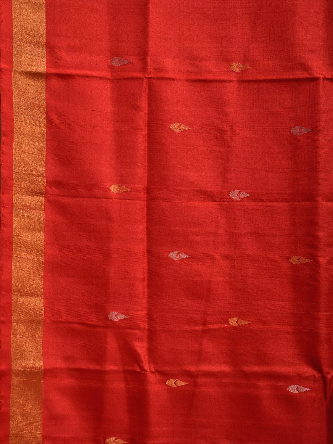 Red Uppada Silk Handloom Saree with Floral and Birds Pallu Design u2338