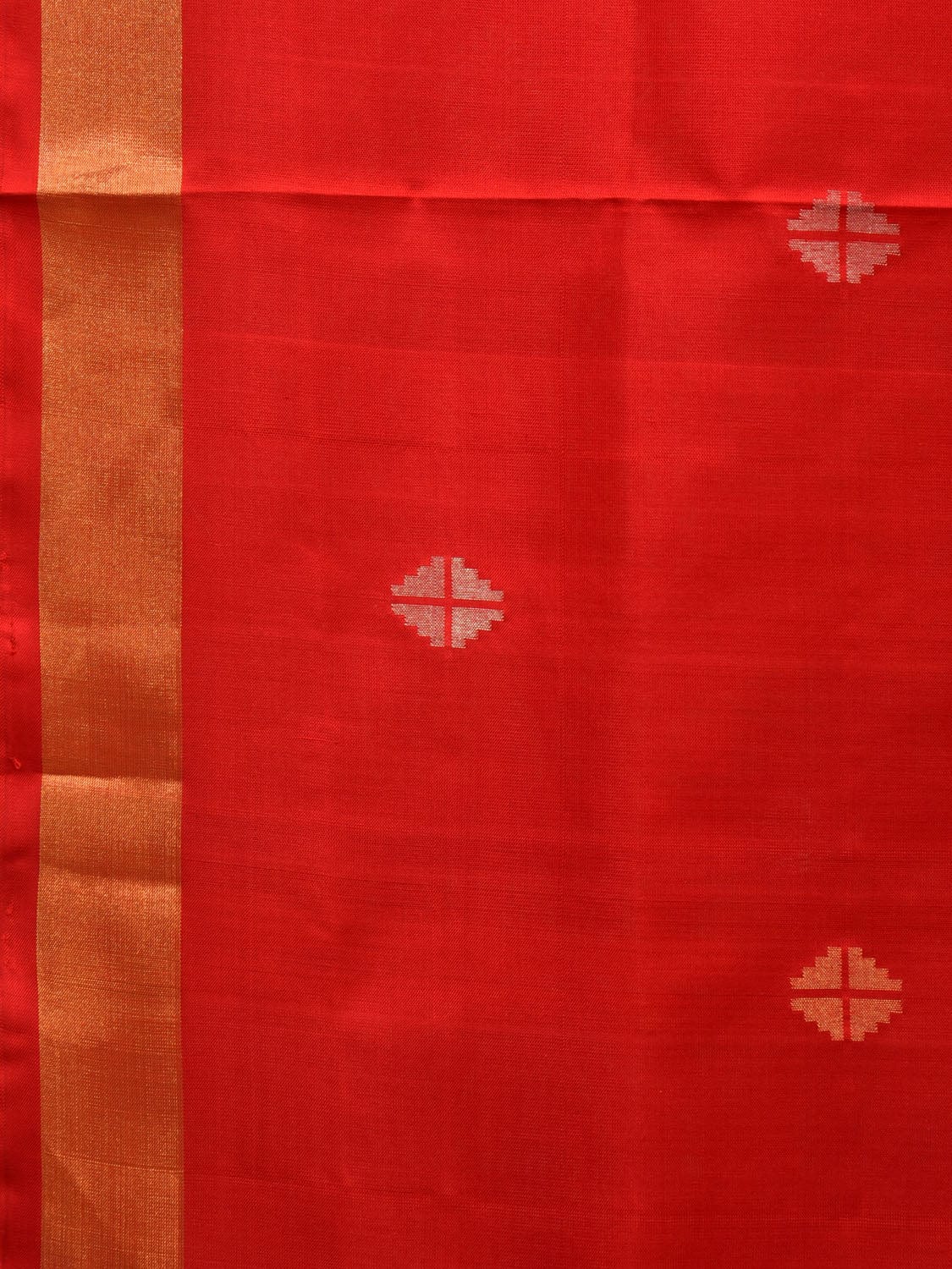 Red Uppada Silk Handloom Saree with Mango Pallu Design u1375