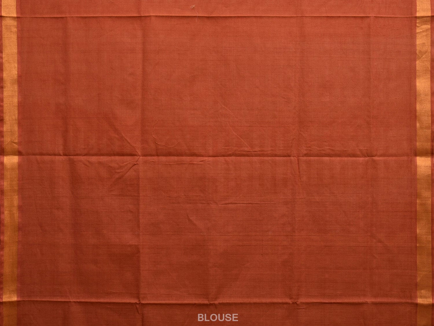 Rust Uppada Cotton Handloom Saree with Floral Pallu Design u2218