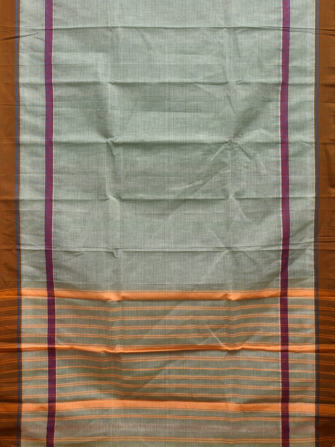 Sea Blue Narayanpet Cotton Handloom Saree with Big Border Design No Blouse np0838