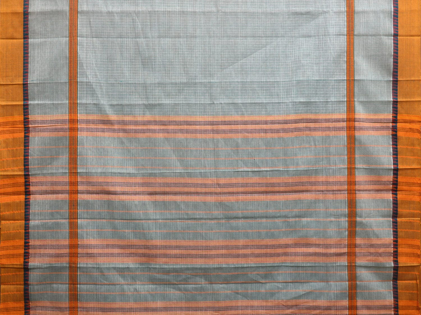 Sea Blue Narayanpet Cotton Handloom Saree with Big Border Design No Blouse np0904