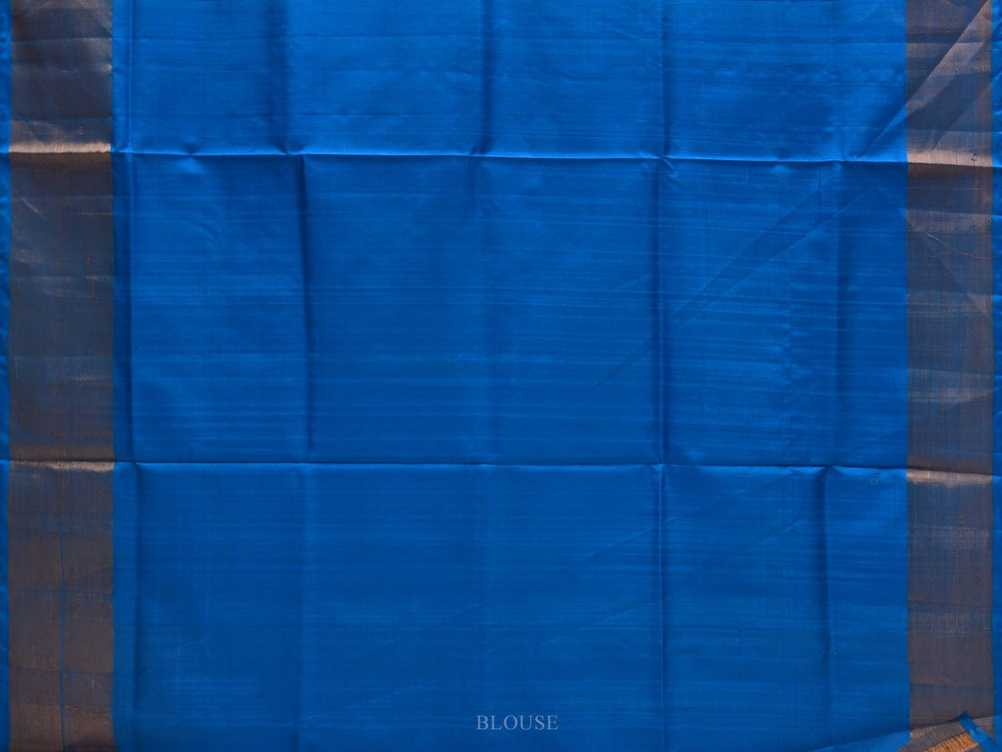 Sea Green and Blue Uppada Silk Handloom Plain Saree with Contrast Pallu Design u1837