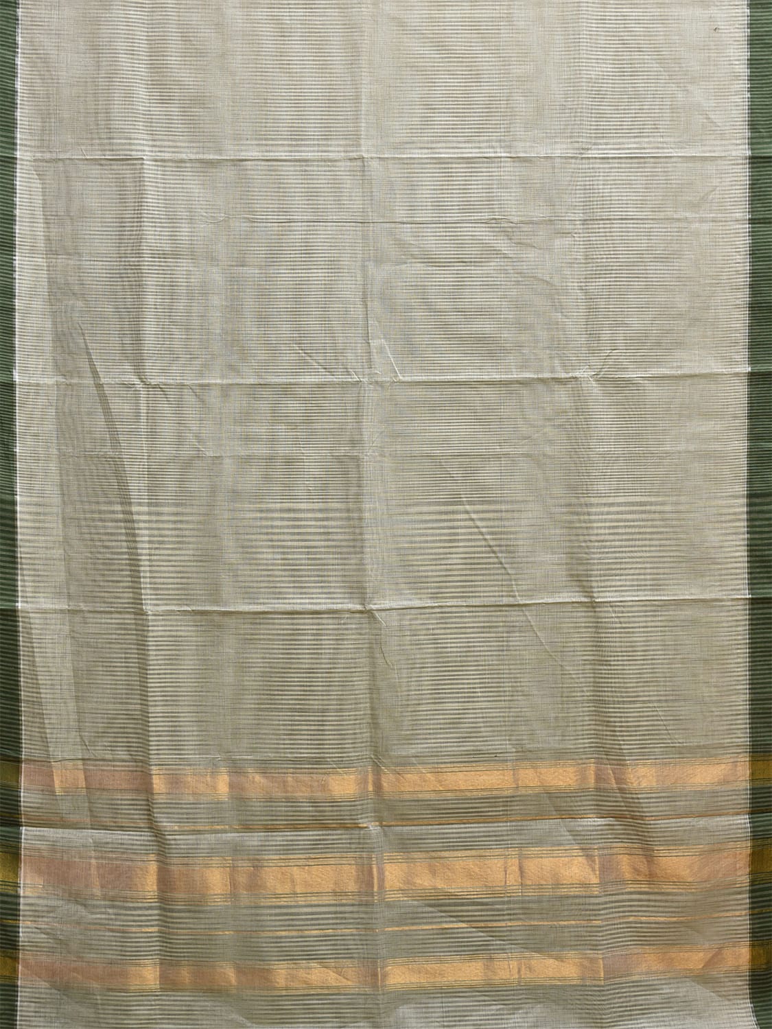 Sea Green Venkatagiri Cotton Saree with Body Strips Design No Blouse v0141