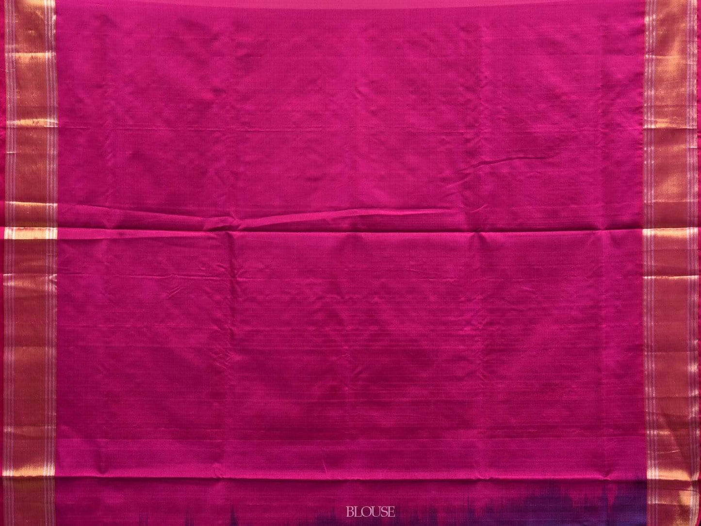Teal and Pink Uppada Silk Handloom Saree with Peacocks Pallu Design u1786