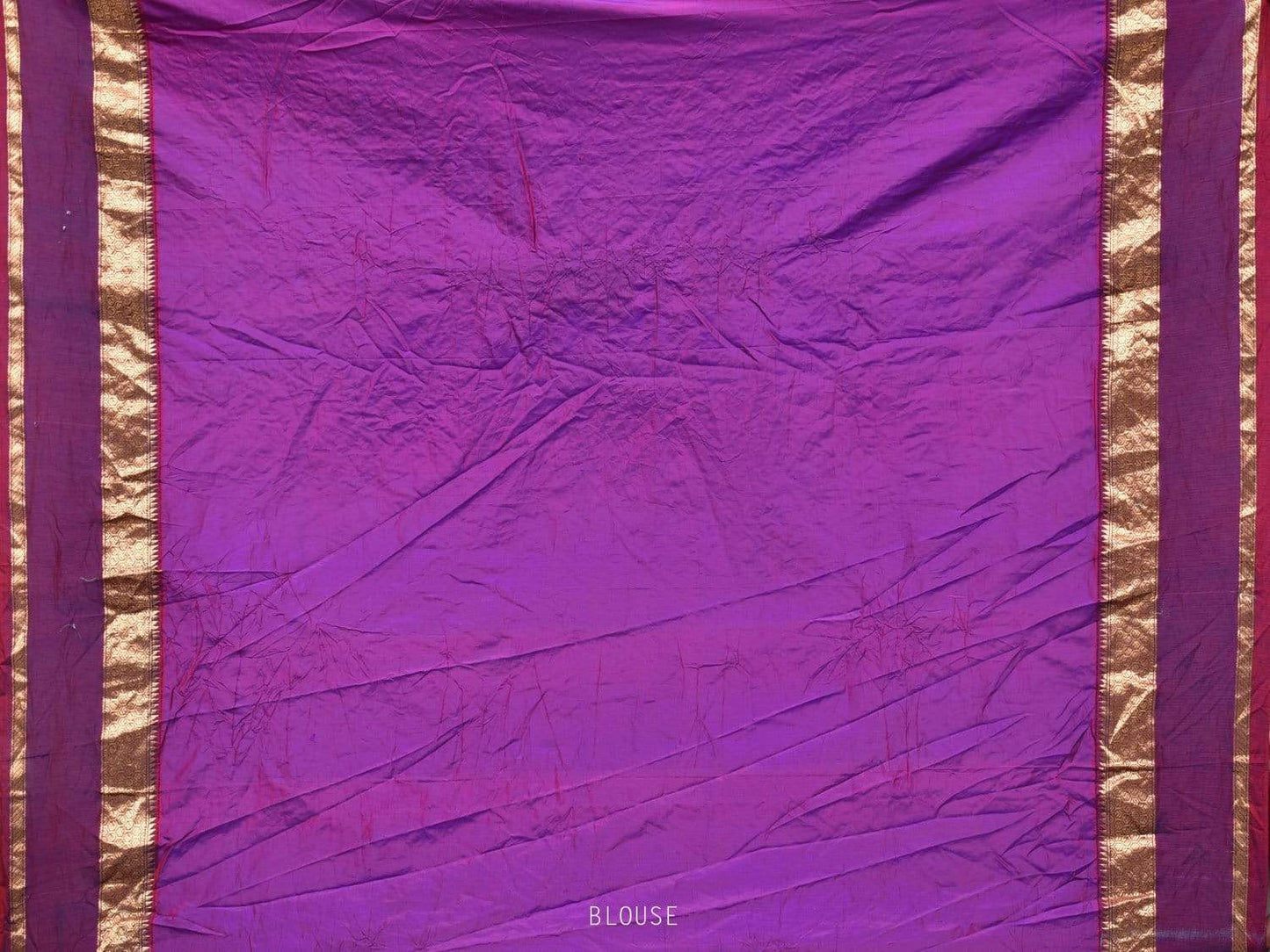 Turquoise and Purple Bandhani Kanchipuram Silk Handloom Saree with One Side Border Design bn0183