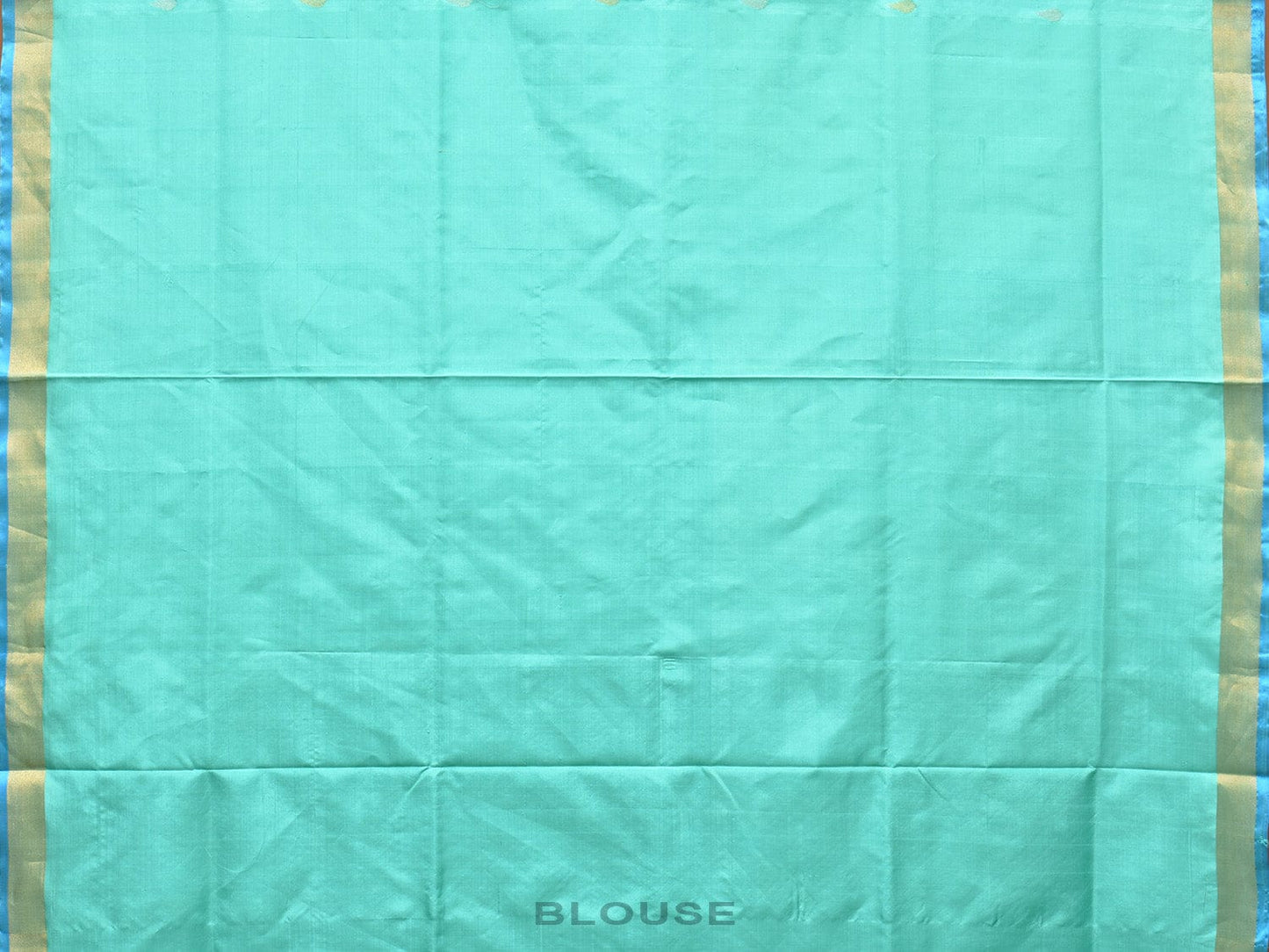 Turquoise Uppada Silk Handloom Saree with Birds and Grill Pallu Design u2059
