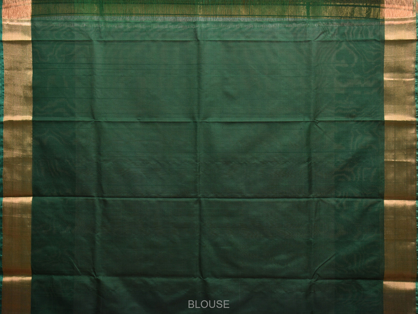 Light Grey and Dark Green Uppada Silk Handloom Saree with Body Buta and Contrast Pallu Design u2268