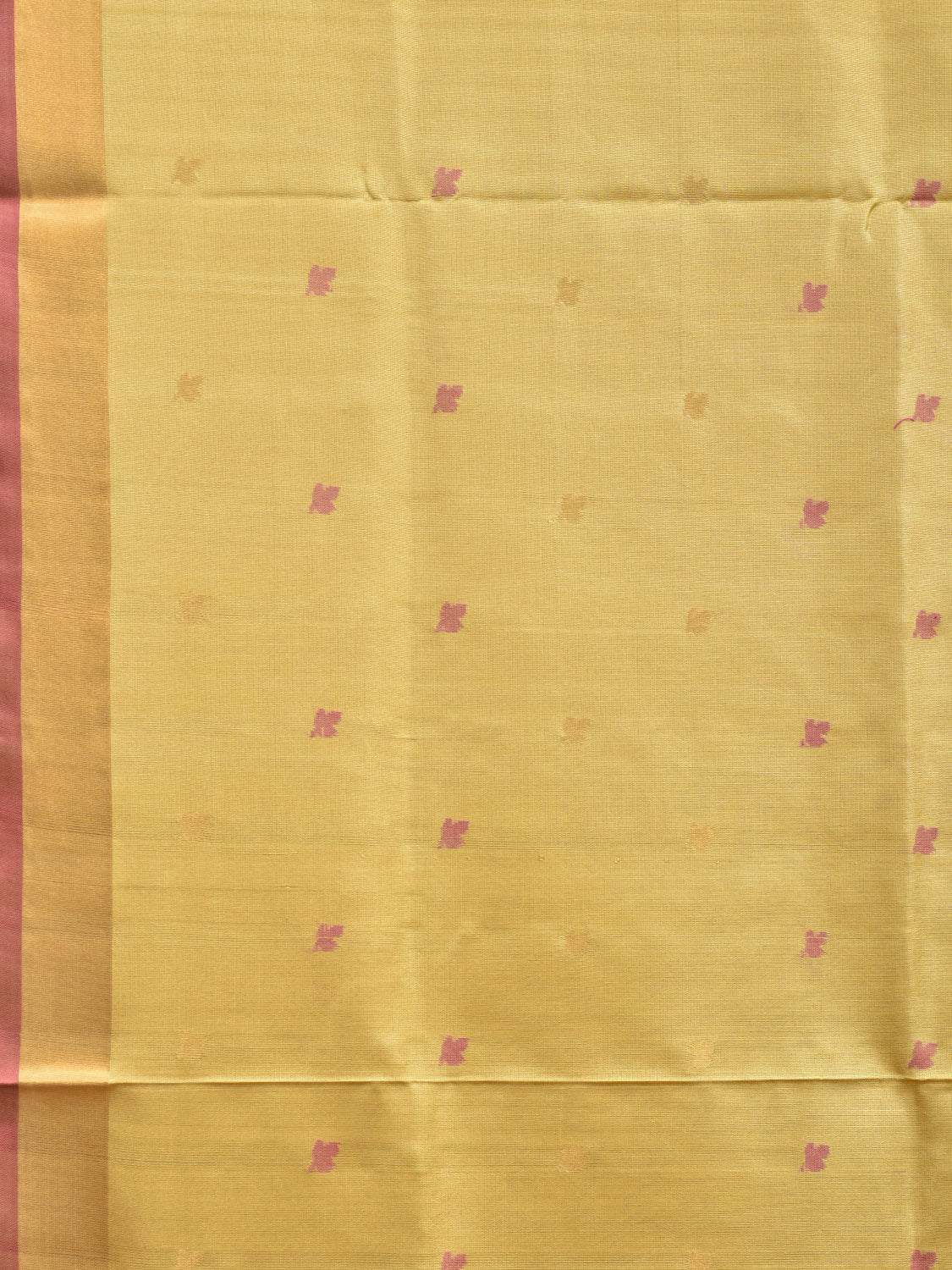 Light Yellow and Maroon Uppada Silk Handloom Saree with Floral Pallu Design u2276