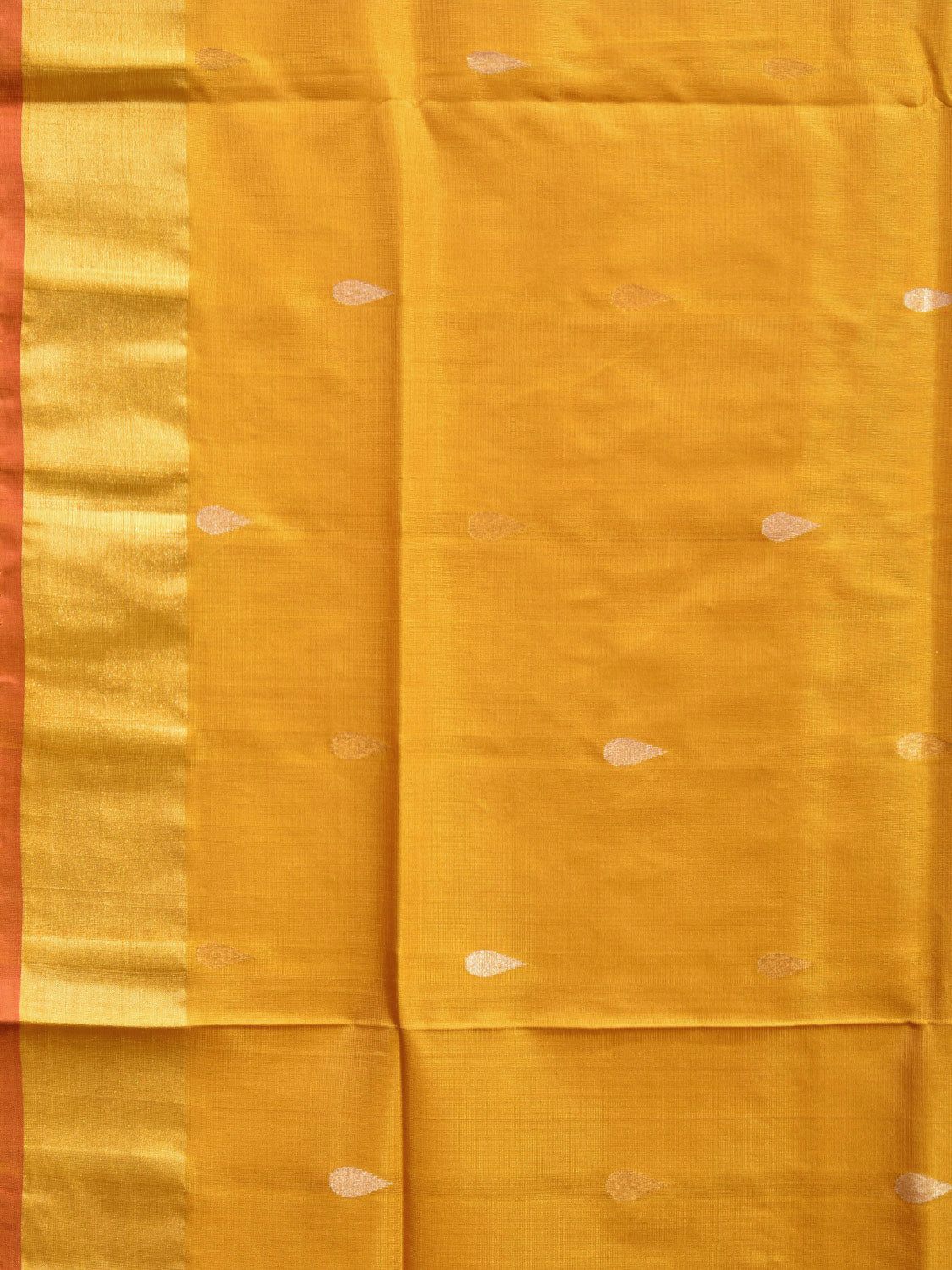 Yellow and Red Uppada Silk Handloom Saree with Contrast Floral Pallu Design u2282
