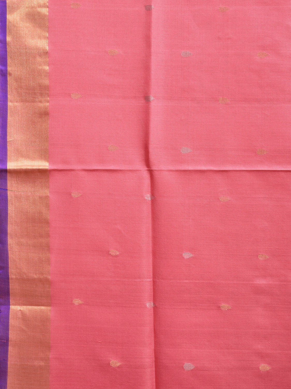 Baby Pink and Blue Uppada Silk Handloom Saree with Contrast Floral Pallu Design u2287