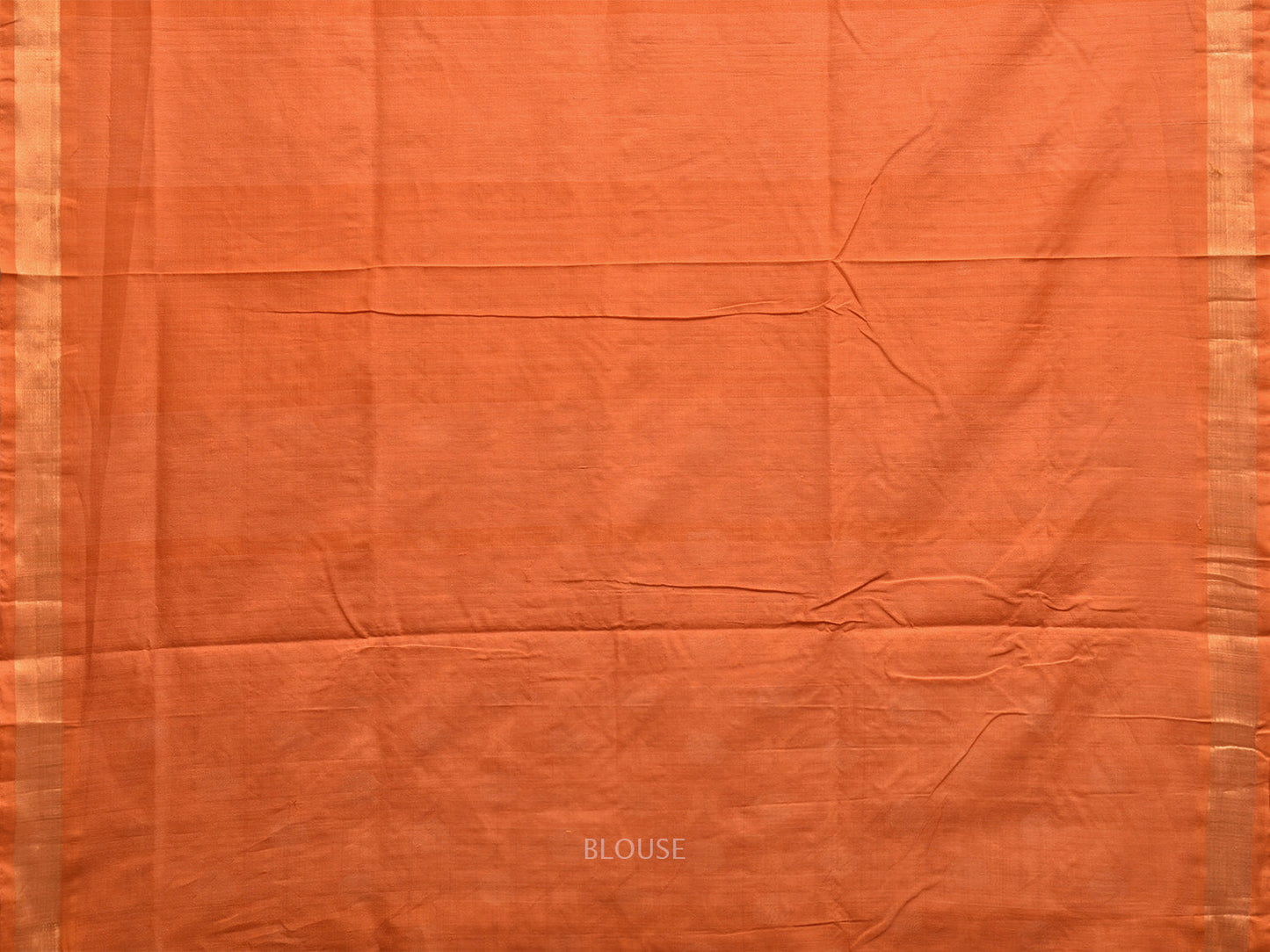 Orange Uppada Cotton Handloom Saree with Grill Pallu Design u2325
