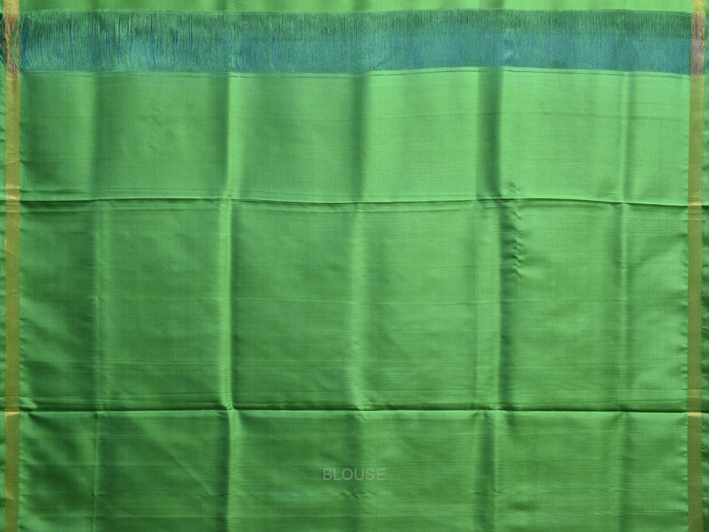 Blue and Green Uppada Silk Handloom Saree with Floral Pallu Design u2372