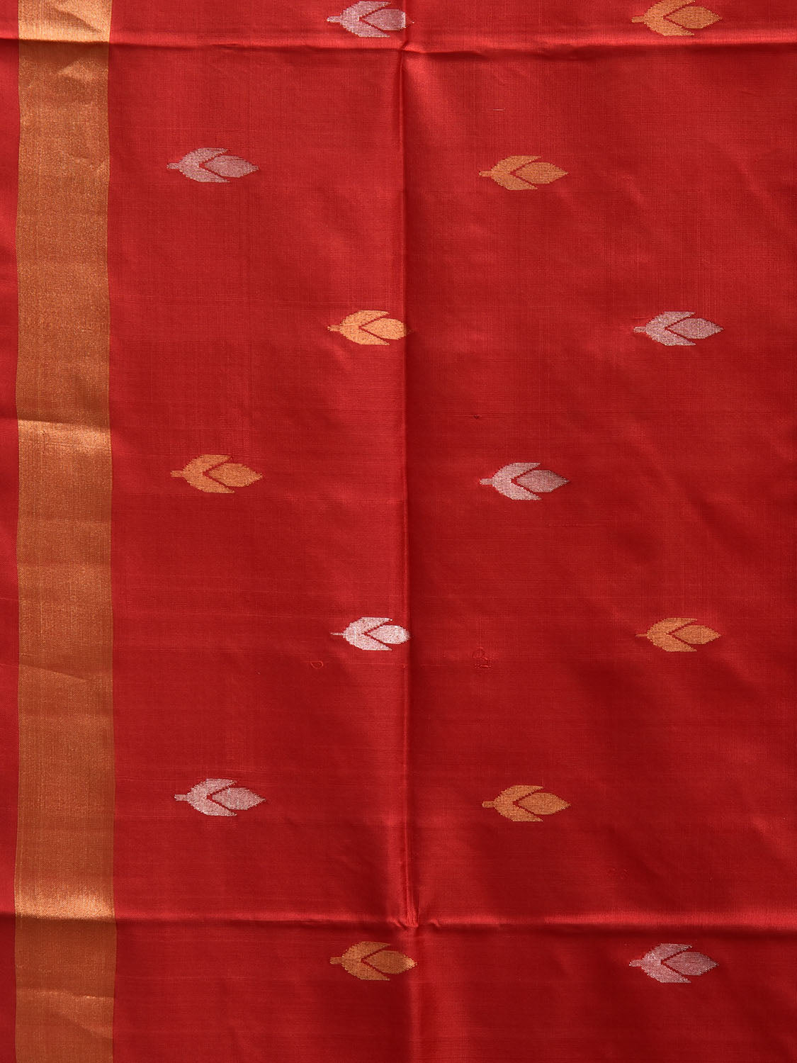 Red Uppada Silk Handloom Saree with Birds and Floral Pallu Design u2382