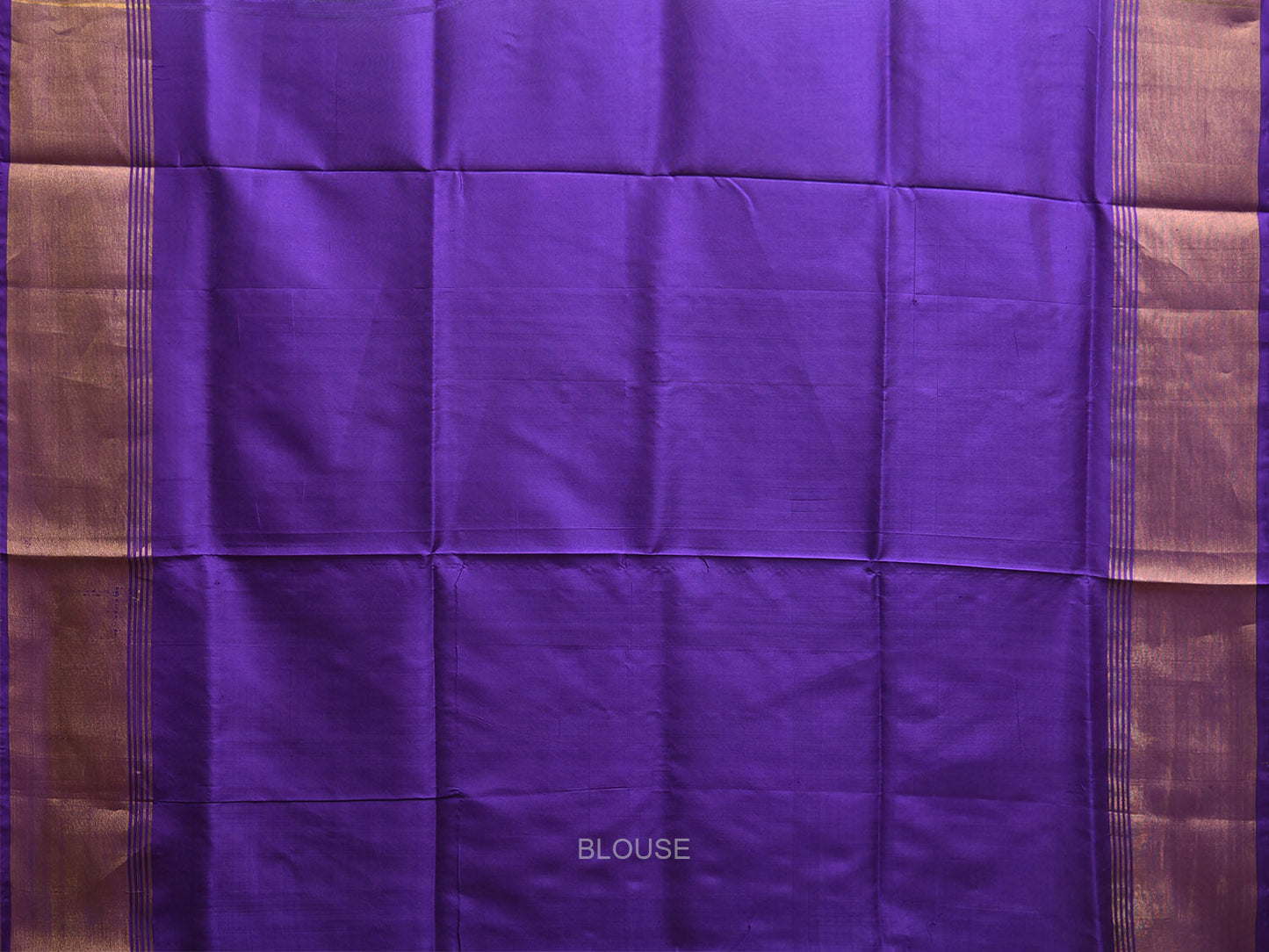 Sea Green and Purple Uppada Silk Handloom Plain Saree with Contrast Pallu Design u2394