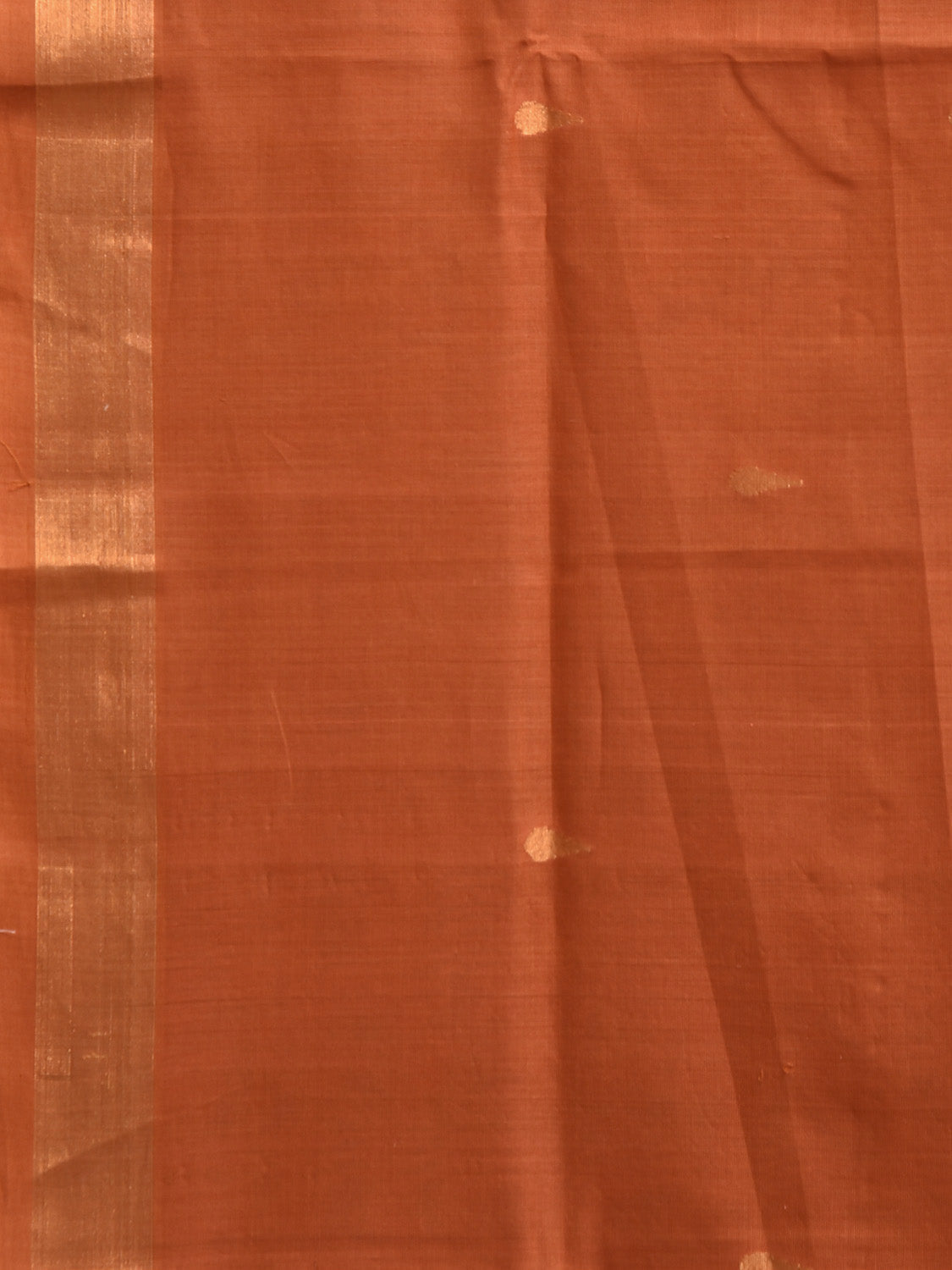 Orange Uppada Cotton Handloom Saree with Aashavali Pallu Design u2398